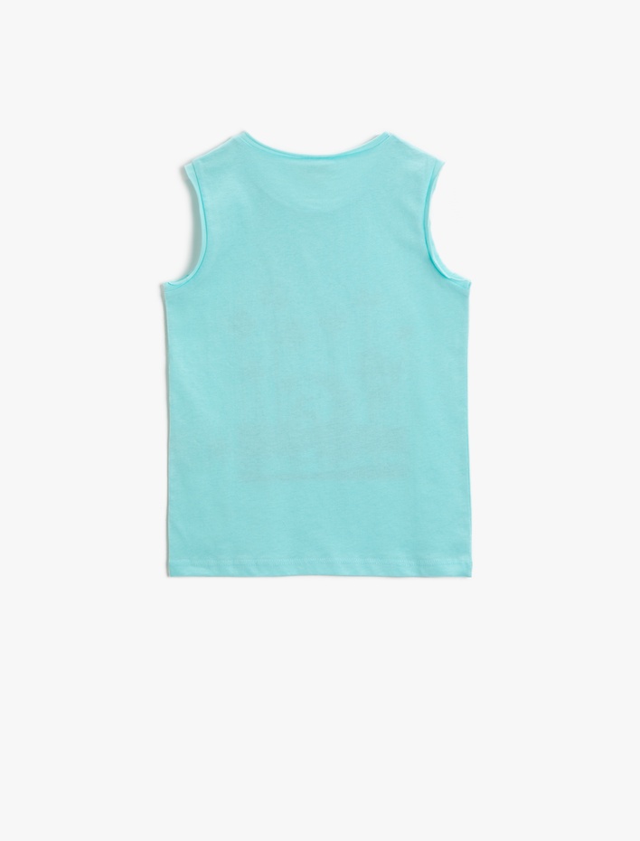 Erkek Çocuk Baskılı Atlet Pamuklu