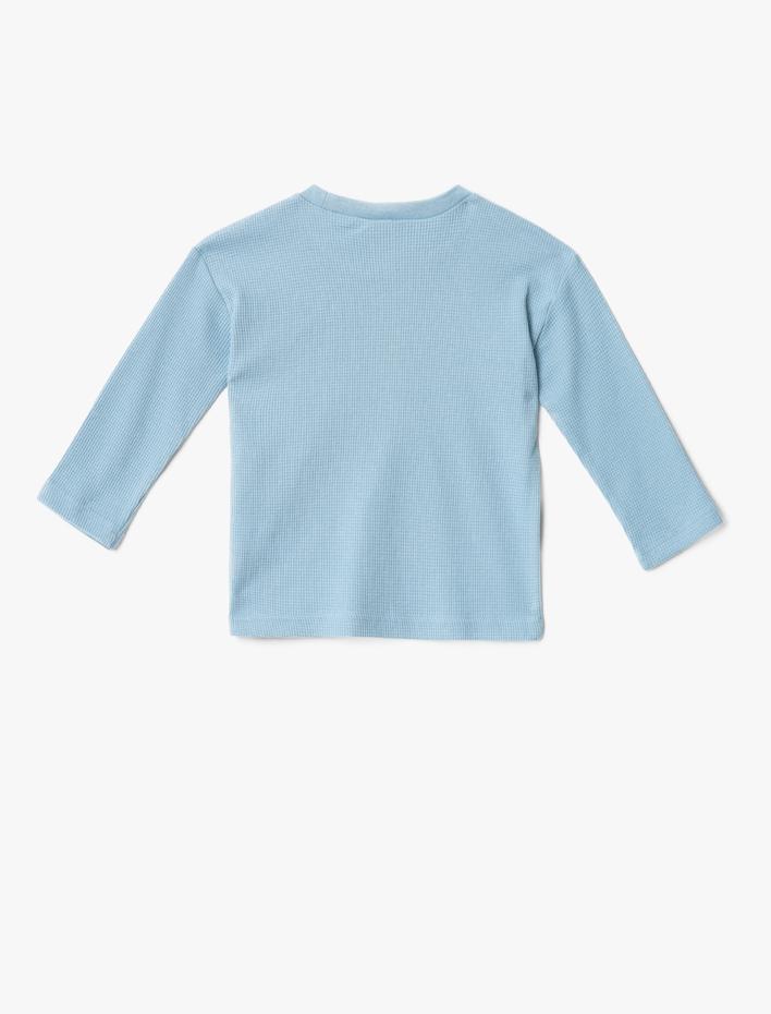 Erkek Bebek Yazılı Baskılı Tişört Pamuklu