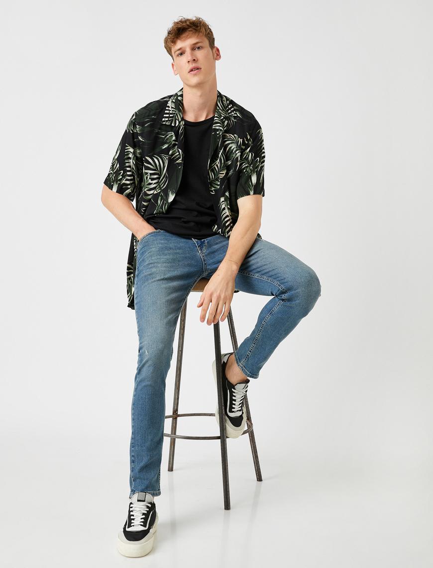   Skinny Fit Kot Pantolon - Michael Jean