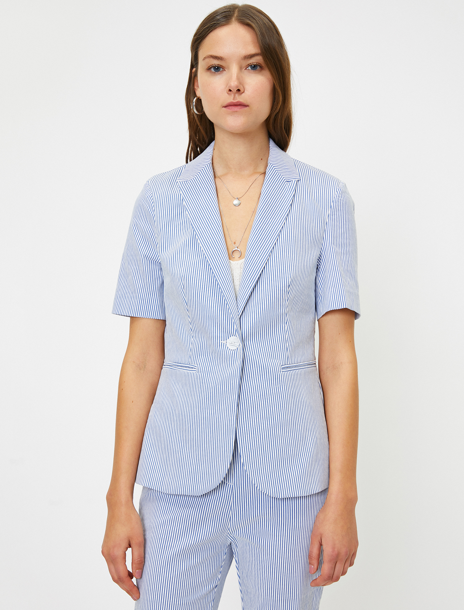  Kısa Kollu Blazer Ceket
