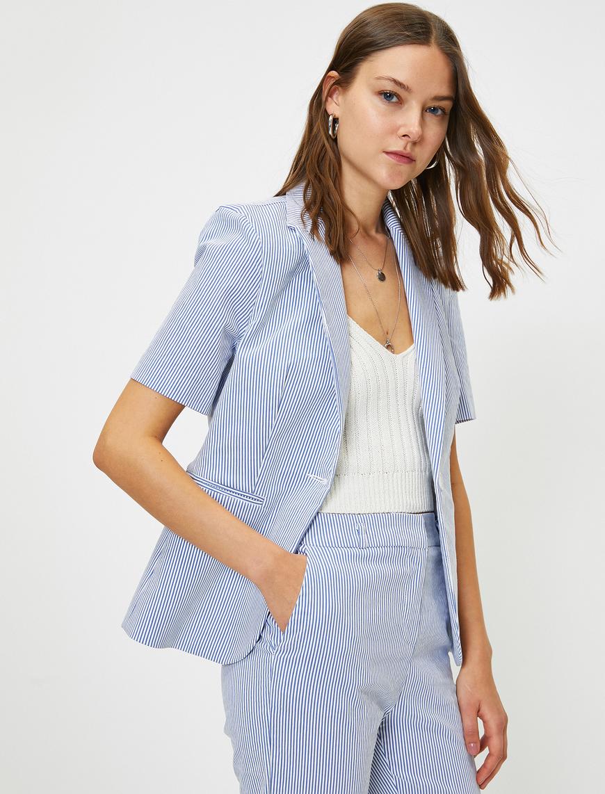   Kısa Kollu Blazer Ceket