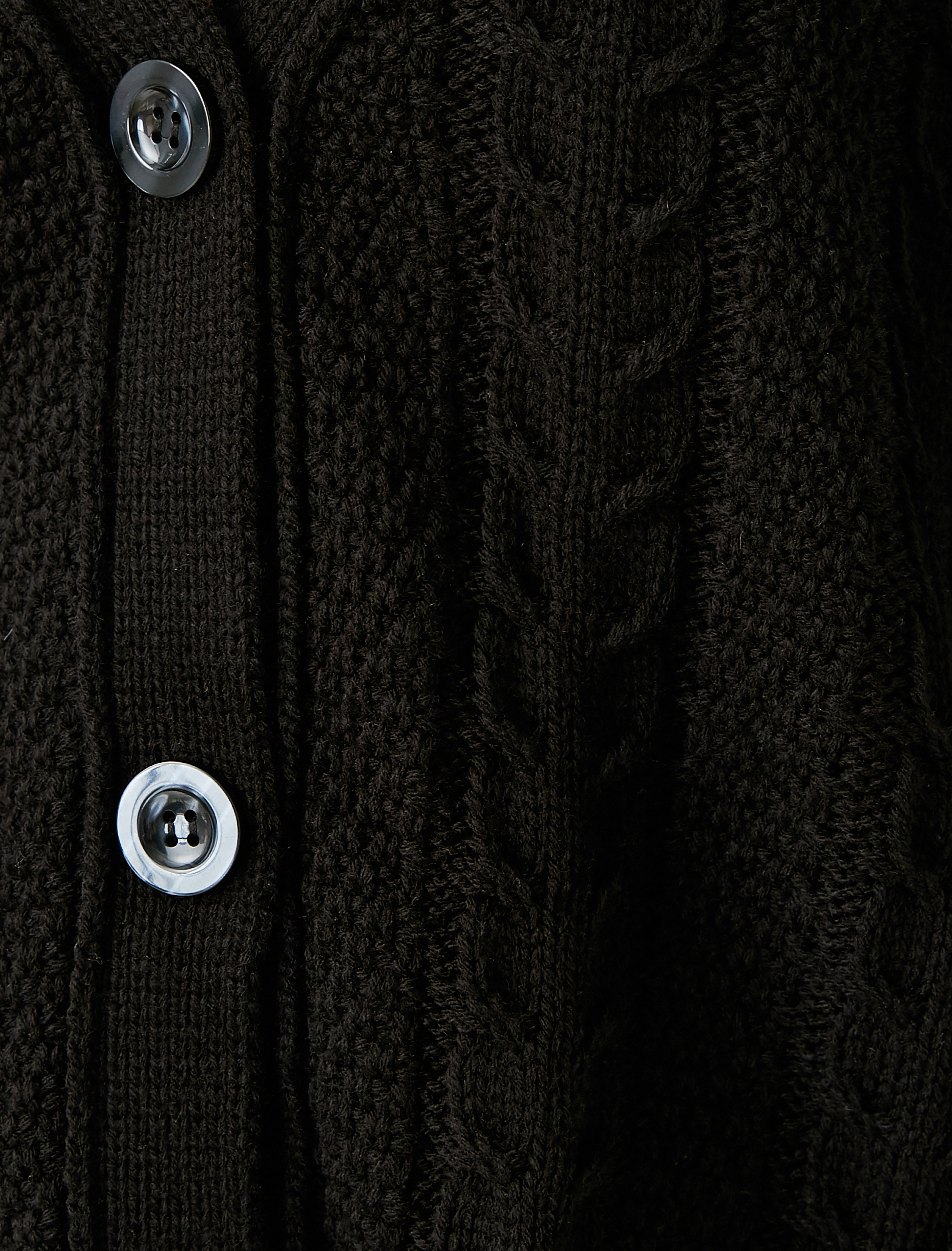   Düğmeli Triko Hırka