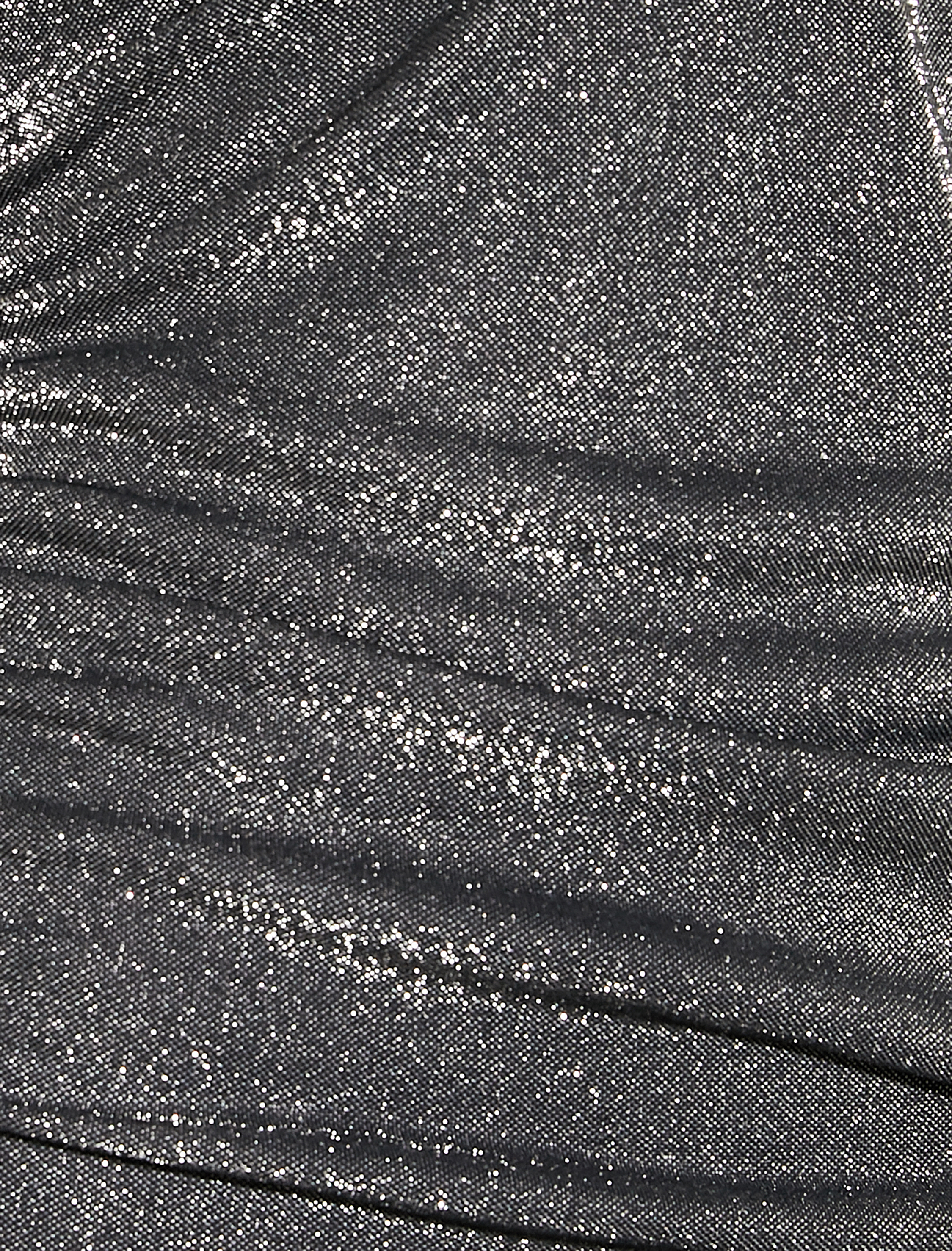   Vatkalı Abiye Elbise V Yaka Uzun Kollu Kısa