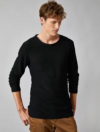 Bisiklet Yaka Kazak Dar Kesim