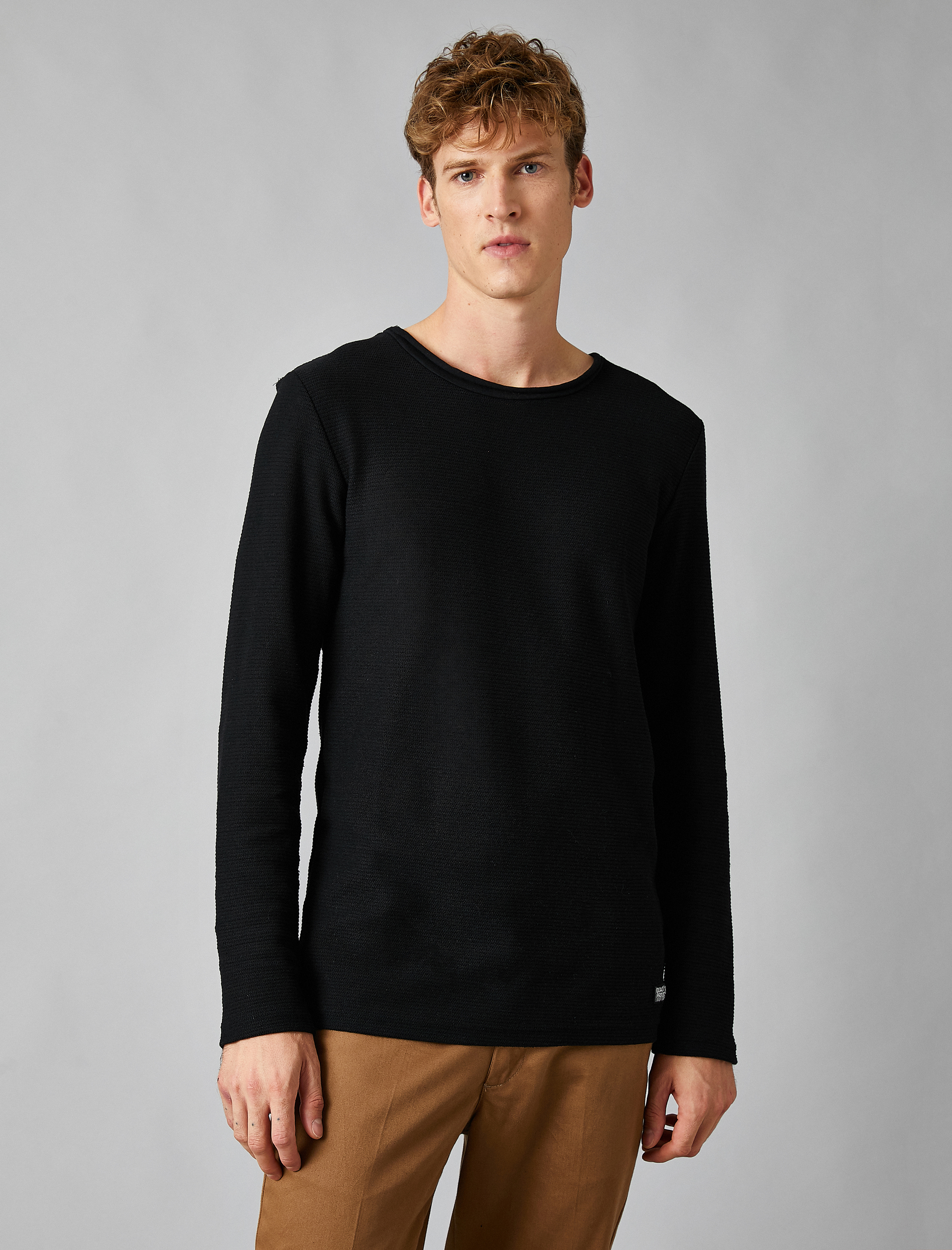   Bisiklet Yaka Kazak Dar Kesim