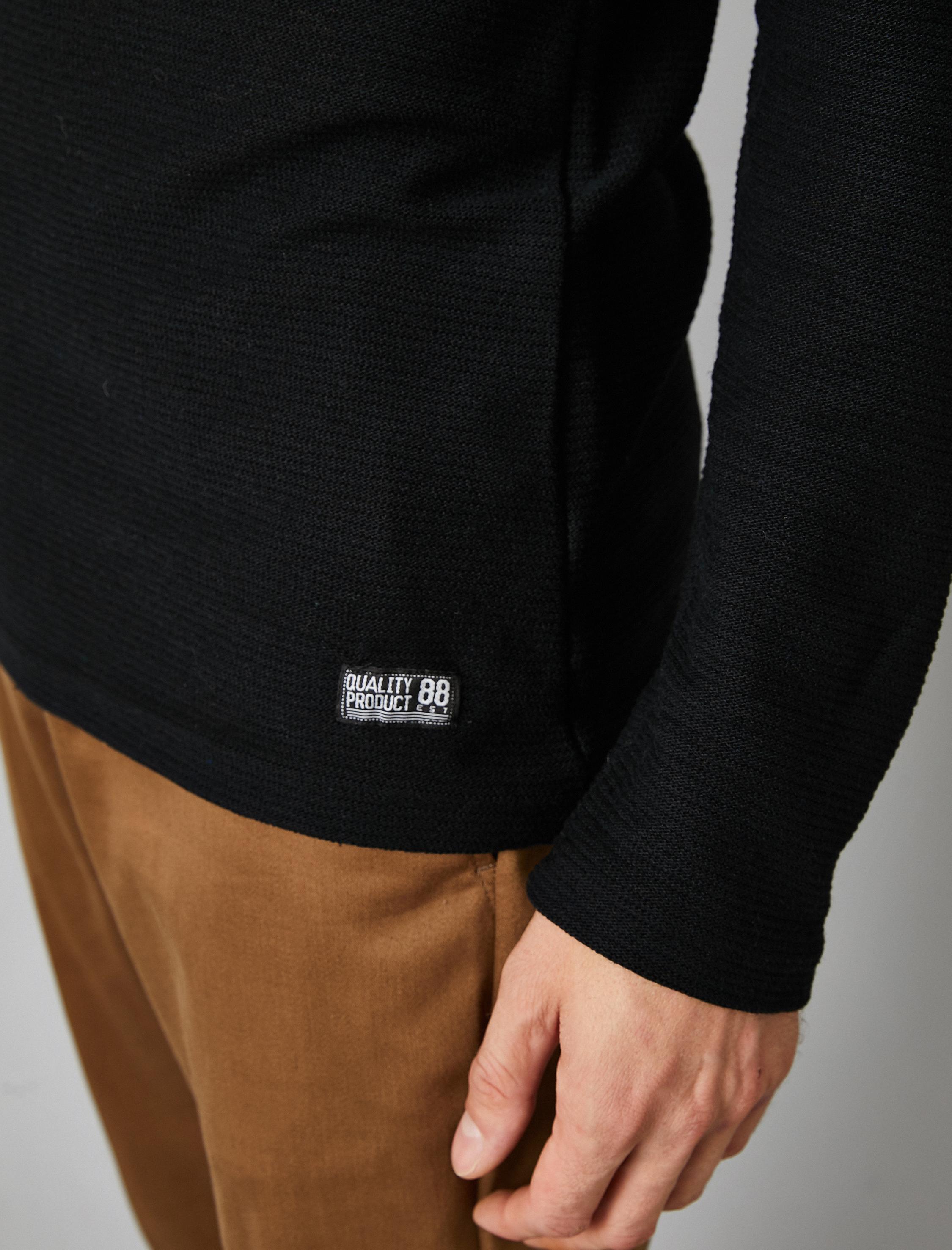   Bisiklet Yaka Kazak Dar Kesim