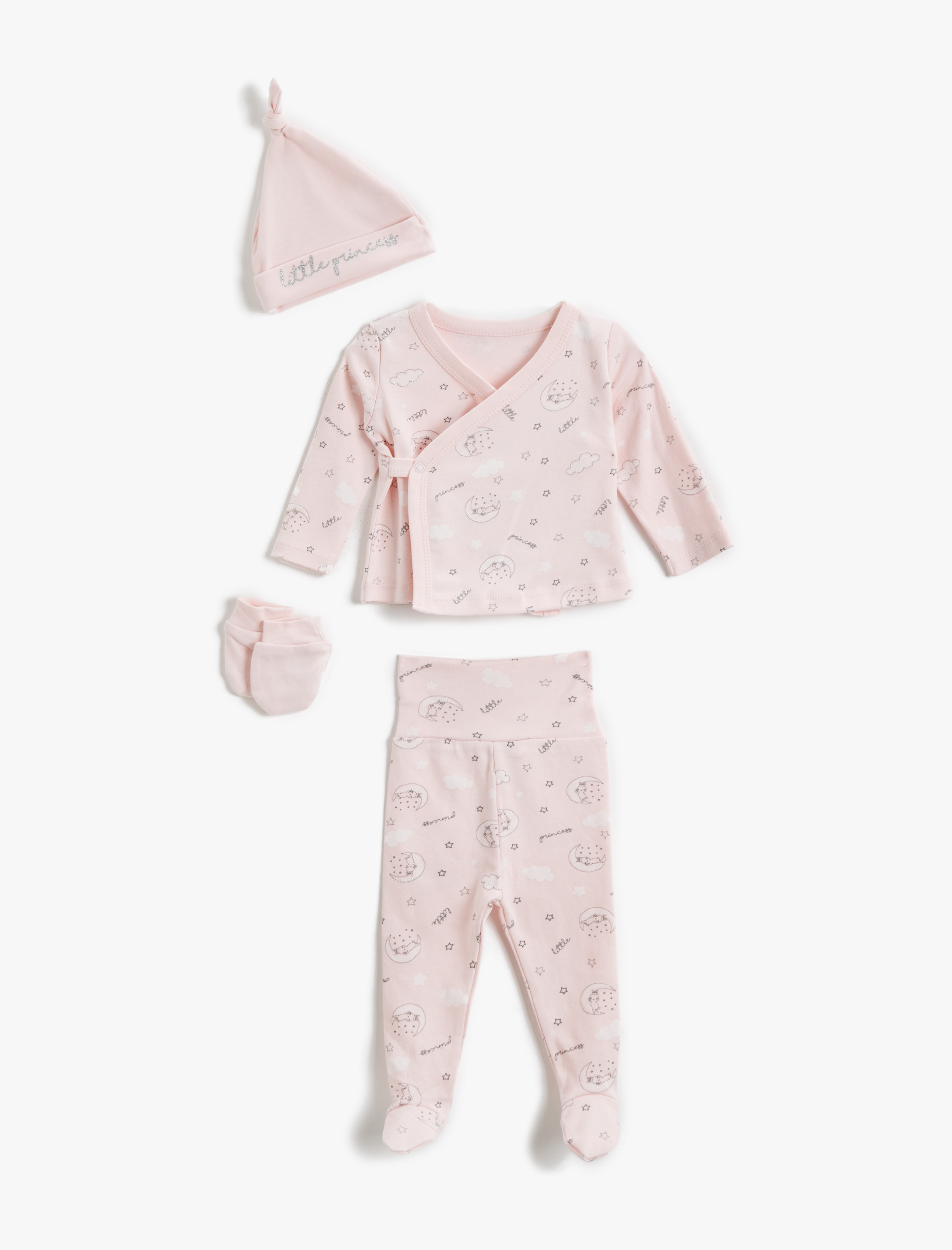  Kız Bebek Baskılı Takım Pamuklu