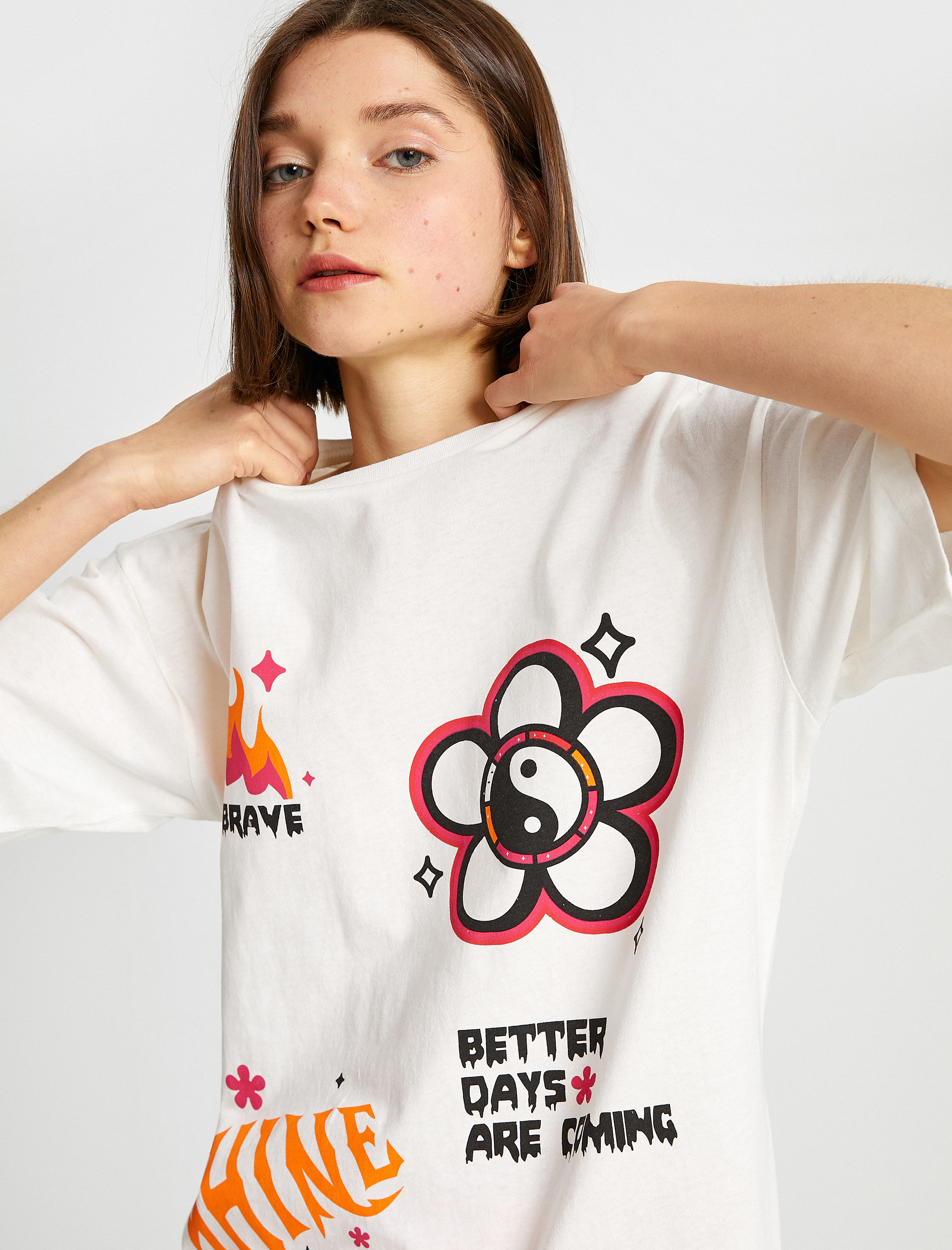   Oversize Kısa Kollu Tişört