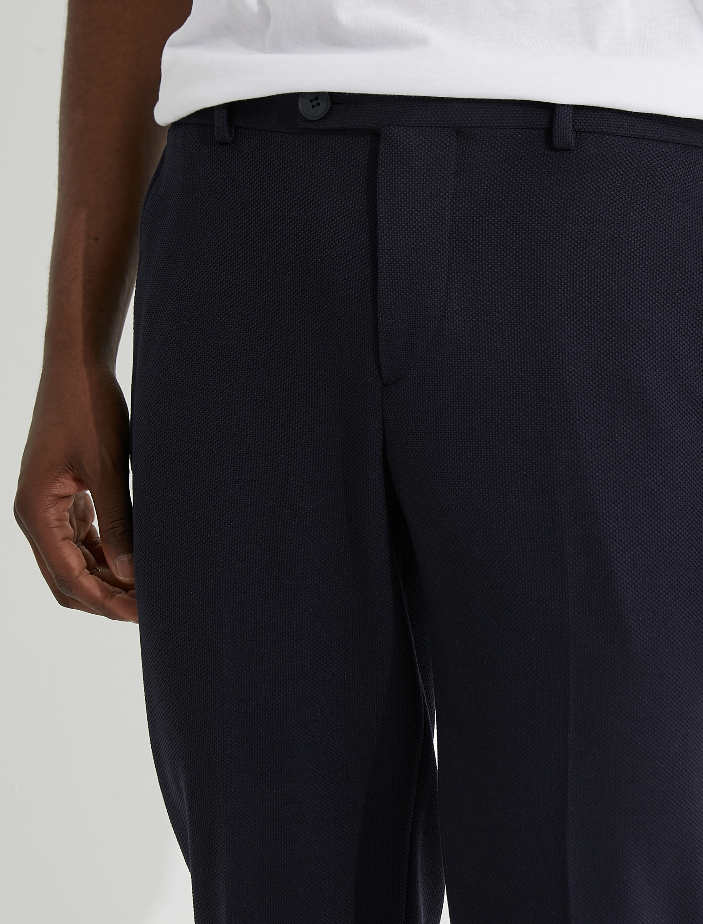   Basic Chino Pantolon Düğmeli