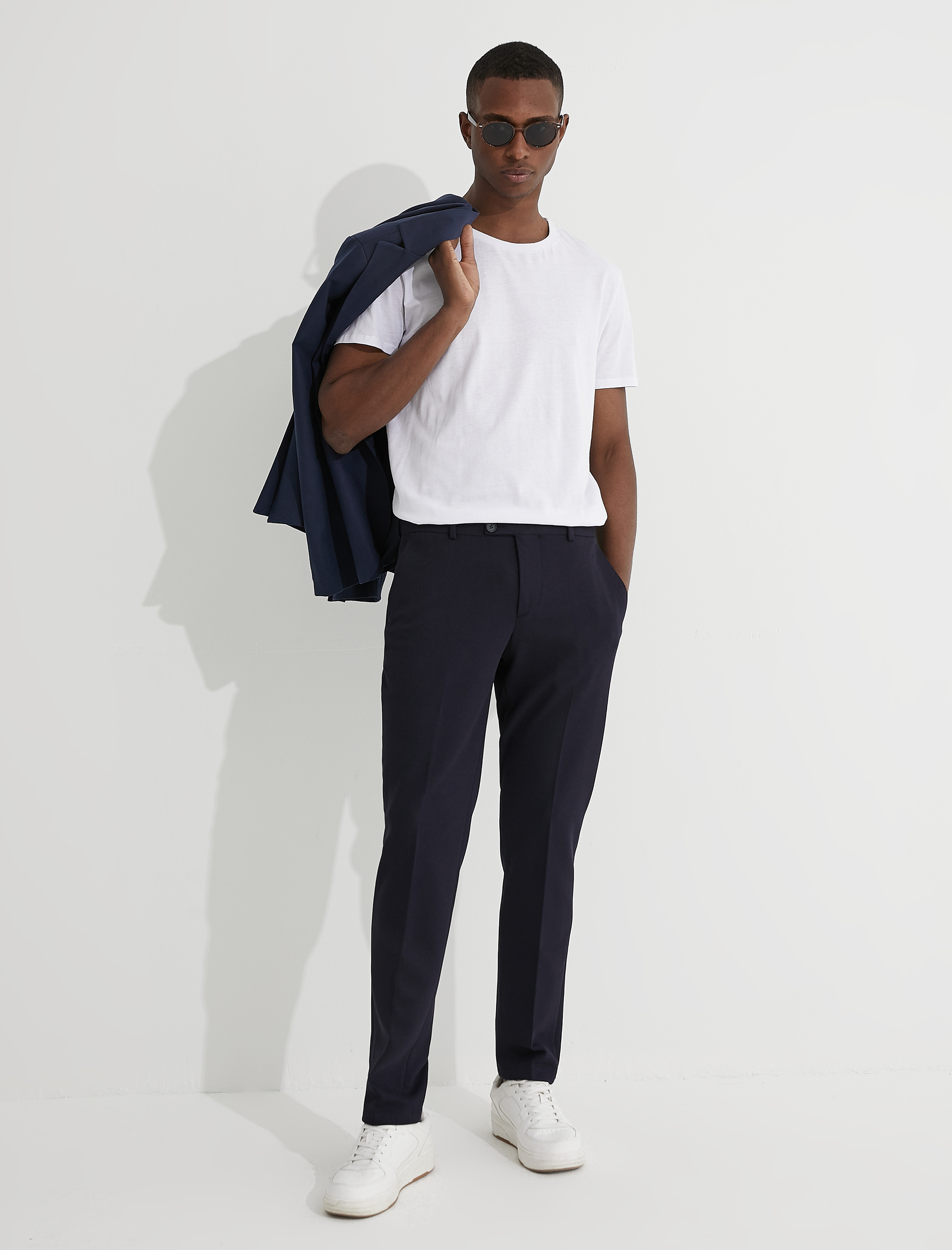   Basic Chino Pantolon Düğmeli