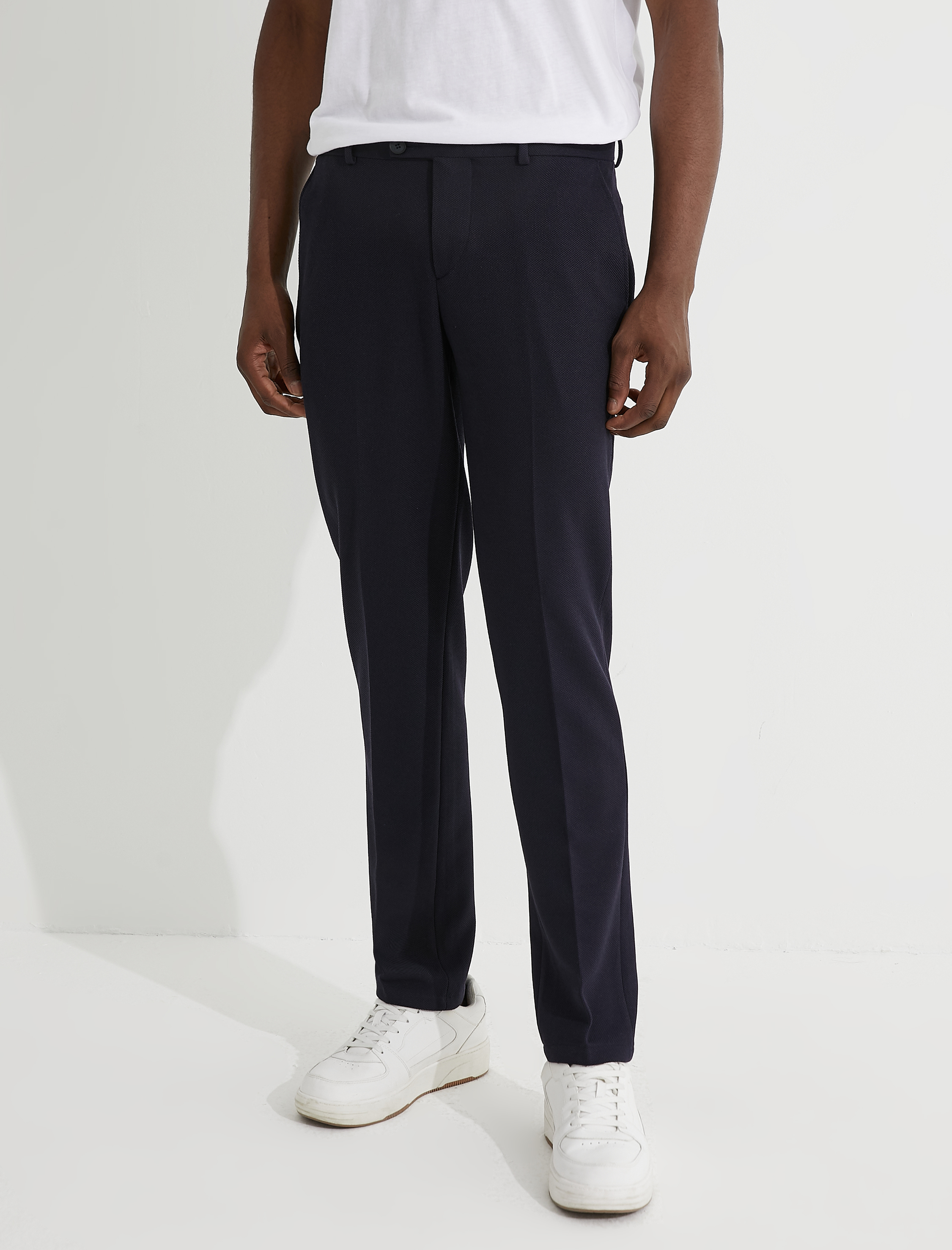   Basic Chino Pantolon Düğmeli