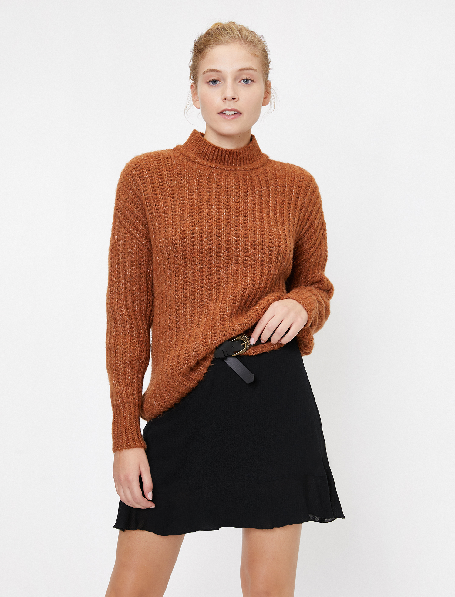   Örgülü Triko Kazak