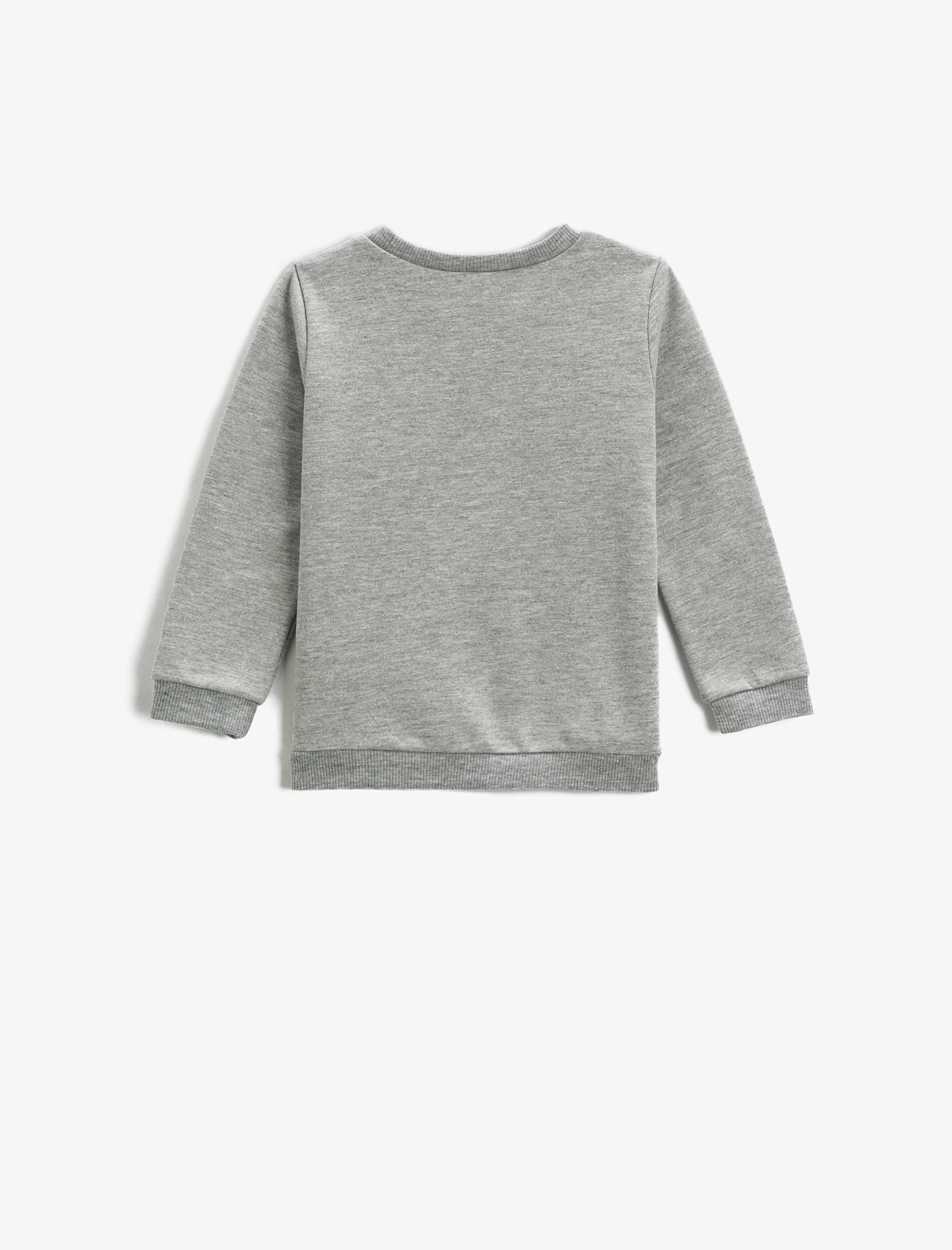  Erkek Bebek Baskılı Sweatshirt Uzun Kollu Bisiklet Yaka