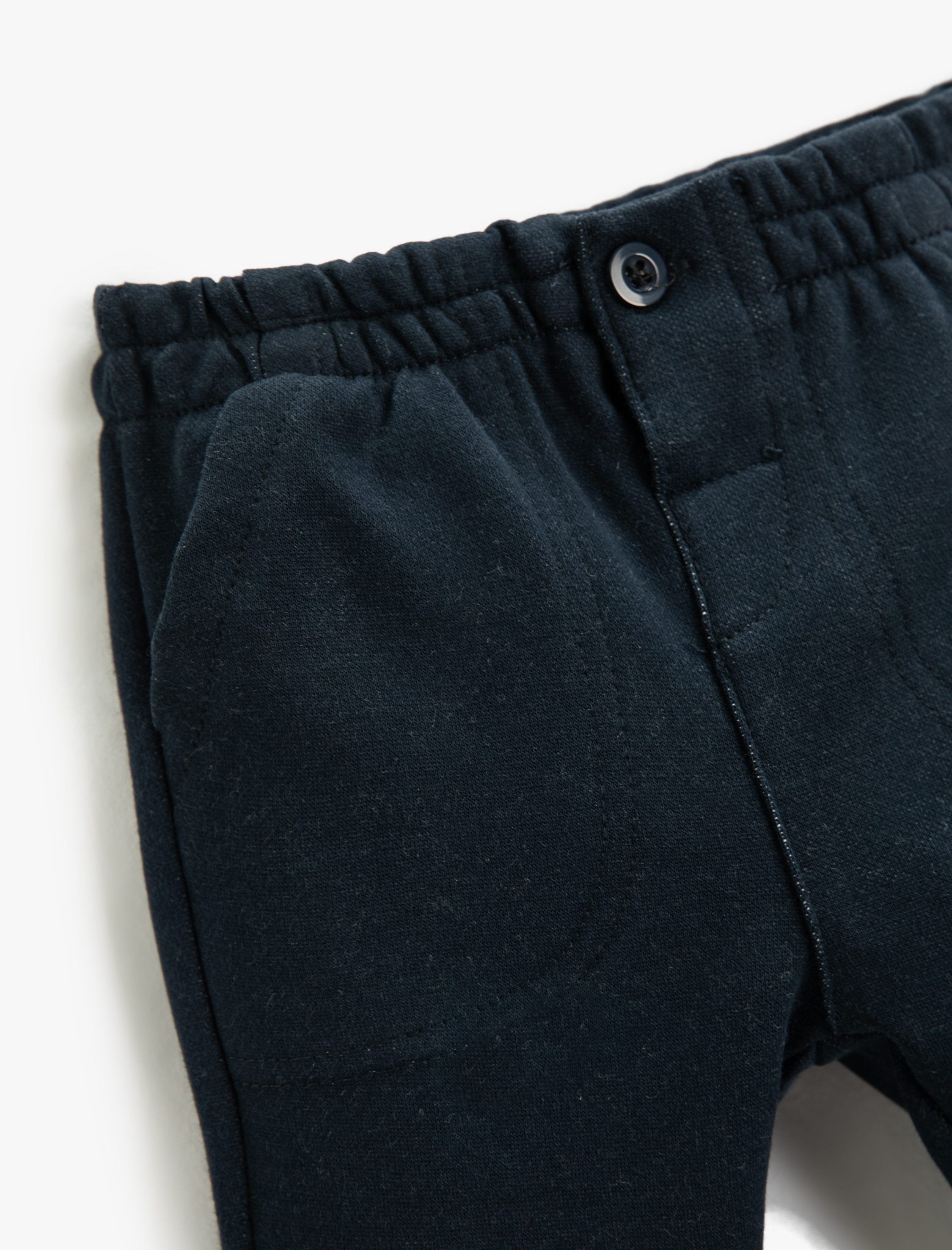  Erkek Bebek Jogger Eşofman Altı Cepli Beli Lastikli Düğme Detaylı