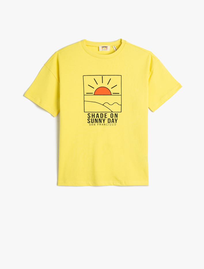 Erkek Çocuk San Francisco Tişört Kısa Kollu Bisiklet Yaka Pamuklu