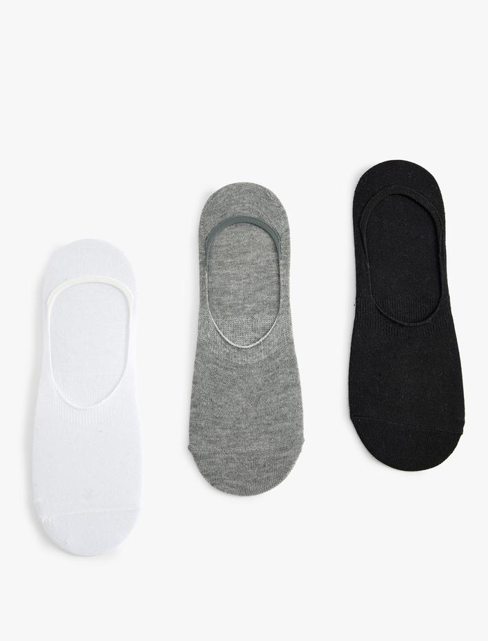 Erkek Babet Çorap Seti 3'lü Basic Pamuk Karışımlı