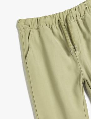 Jogger Pantolon Cep Detaylı Viskon Kumaş_2