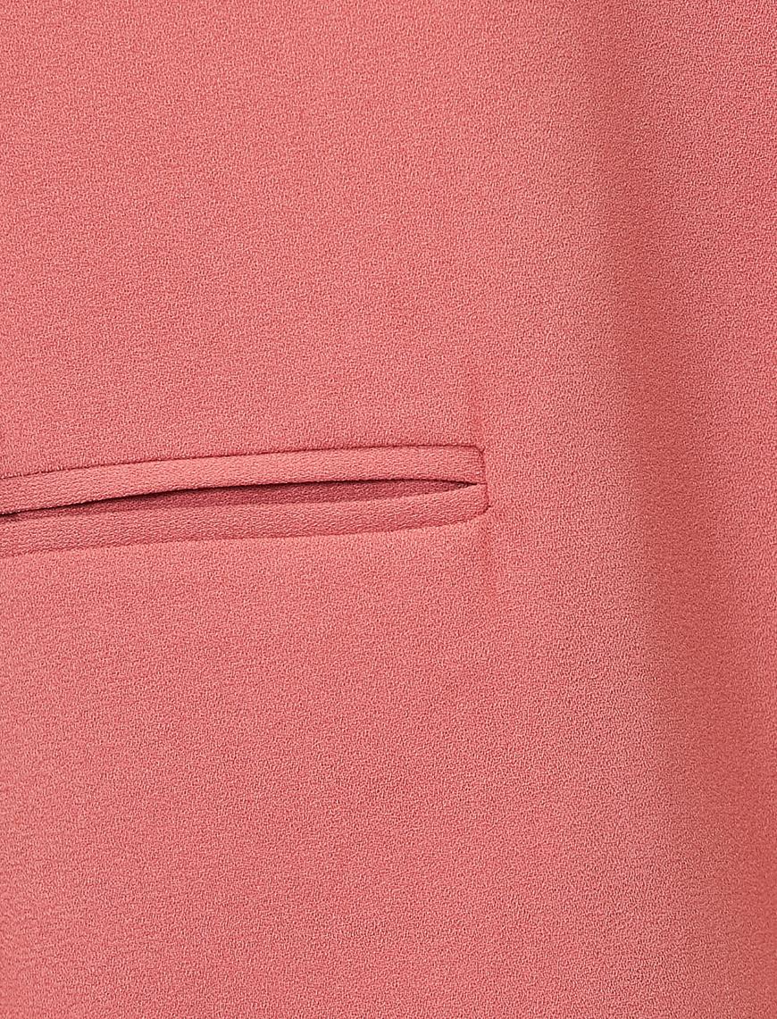   Kıvrık Kollu Blazer Ceket