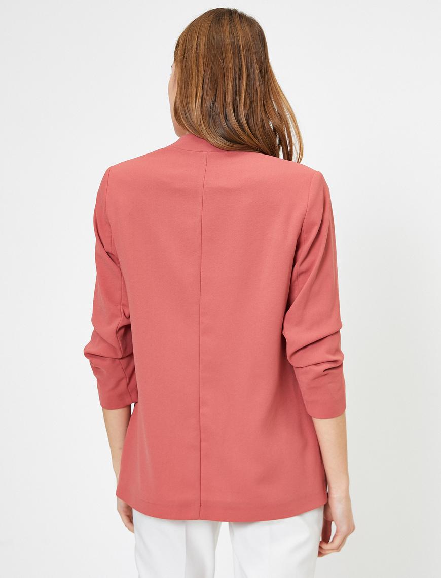   Kıvrık Kollu Blazer Ceket