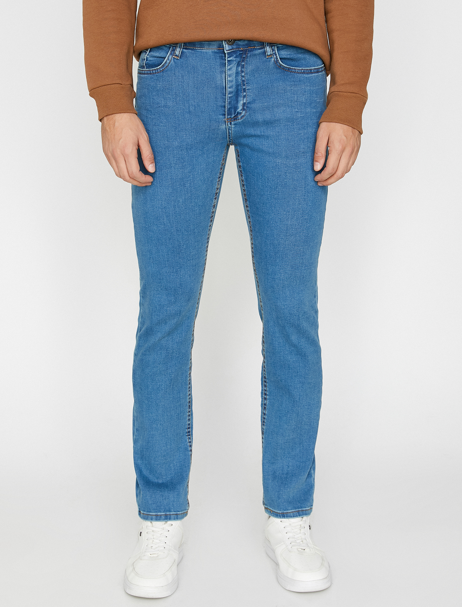 Straight Fit Boru Paça Kot Pantolon - Mark Jean