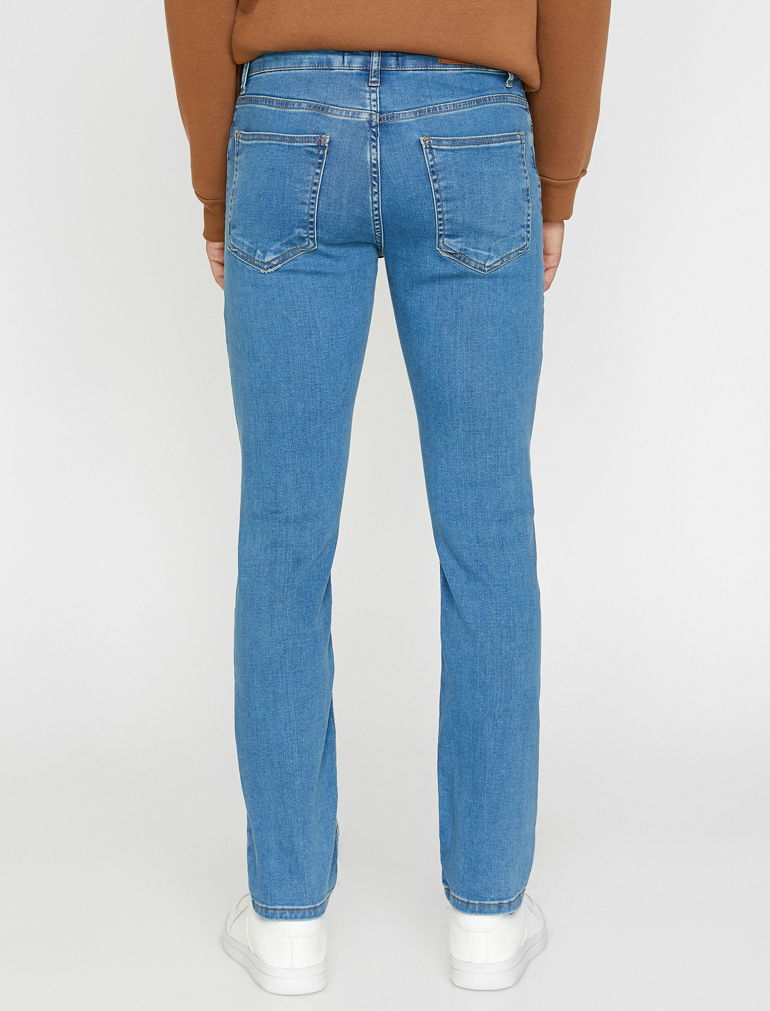Straight Fit Boru Paça Kot Pantolon - Mark Jean