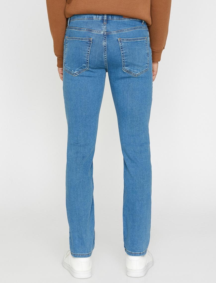   Straight Fit Boru Paça Kot Pantolon - Mark Jean