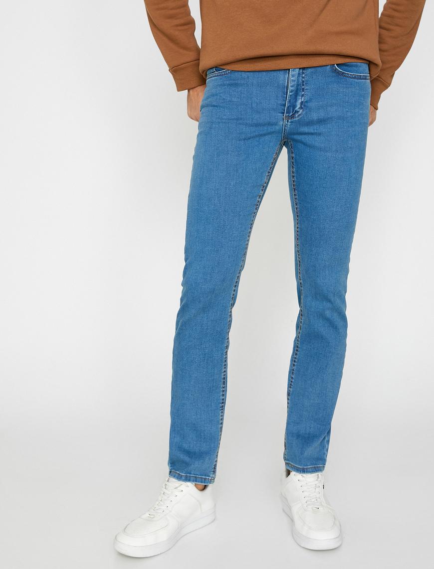   Straight Fit Boru Paça Kot Pantolon - Mark Jean