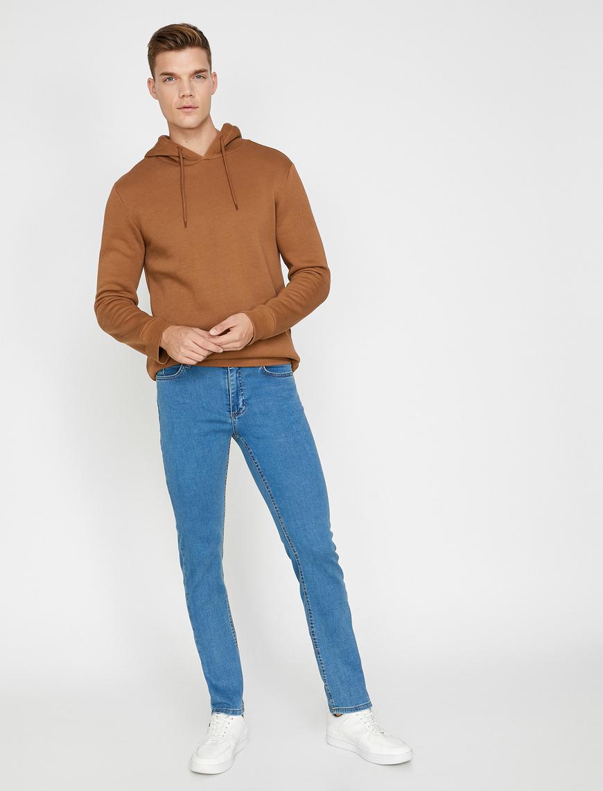   Straight Fit Boru Paça Kot Pantolon - Mark Jean