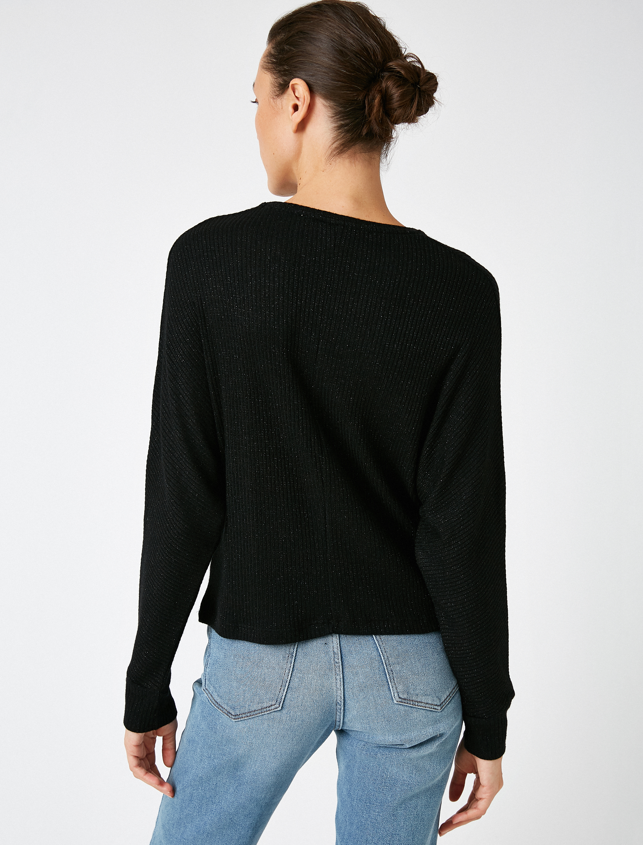   Bisiklet Yaka Oversize Kazak