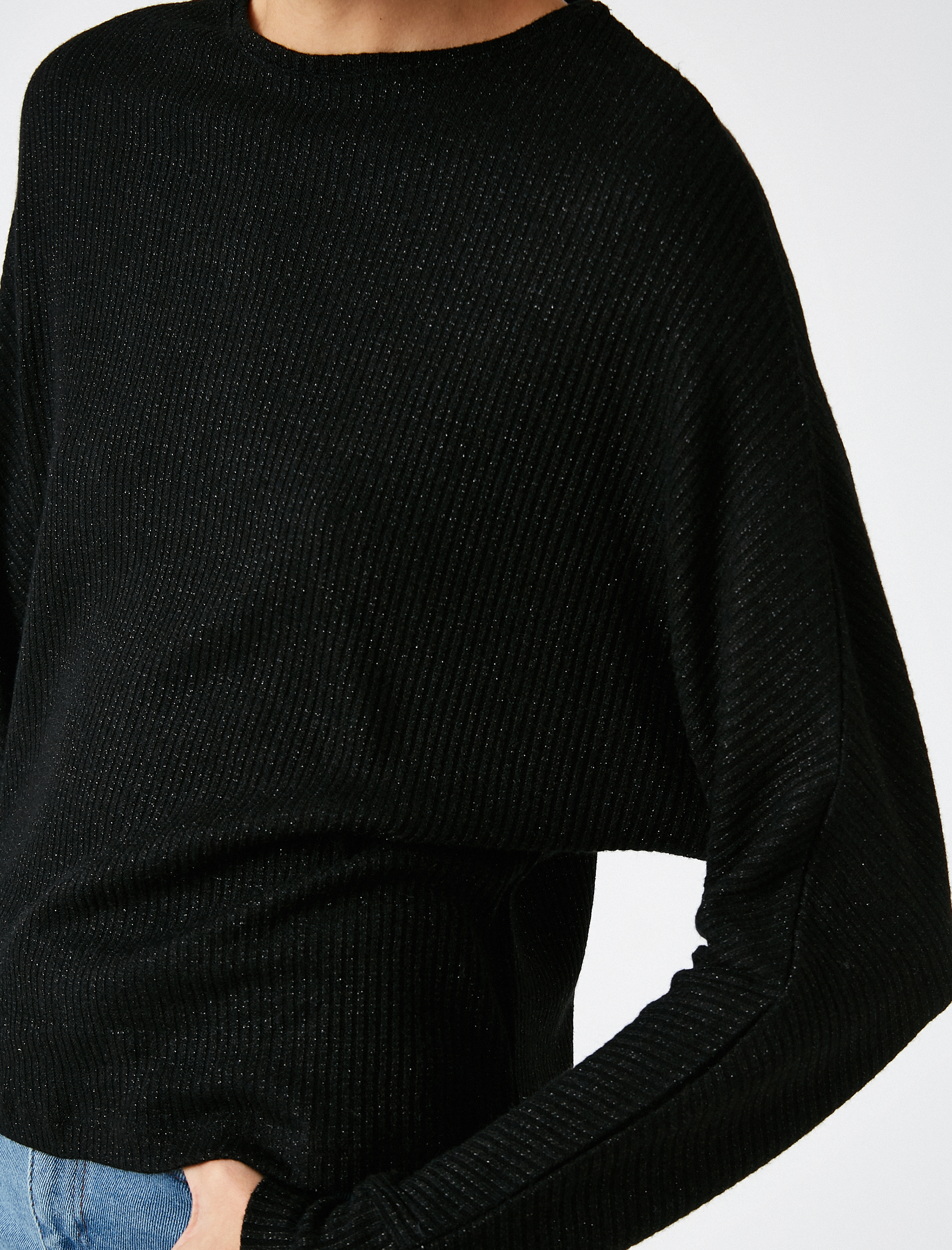   Bisiklet Yaka Oversize Kazak