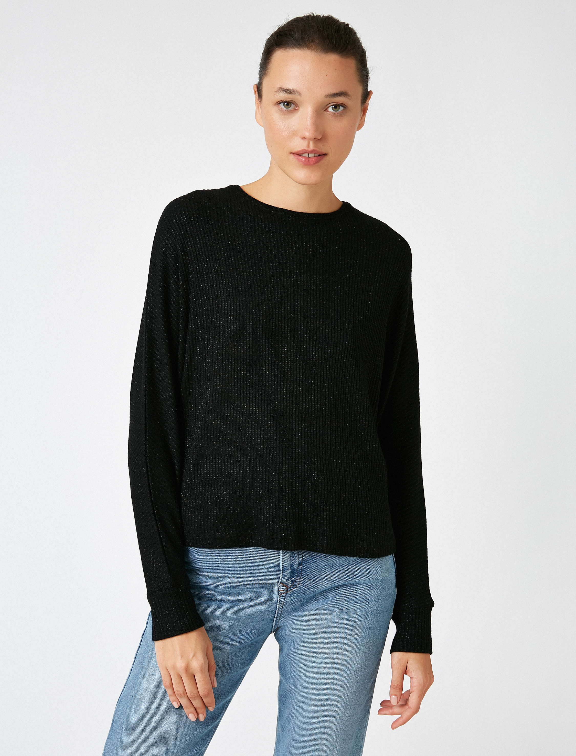   Bisiklet Yaka Oversize Kazak