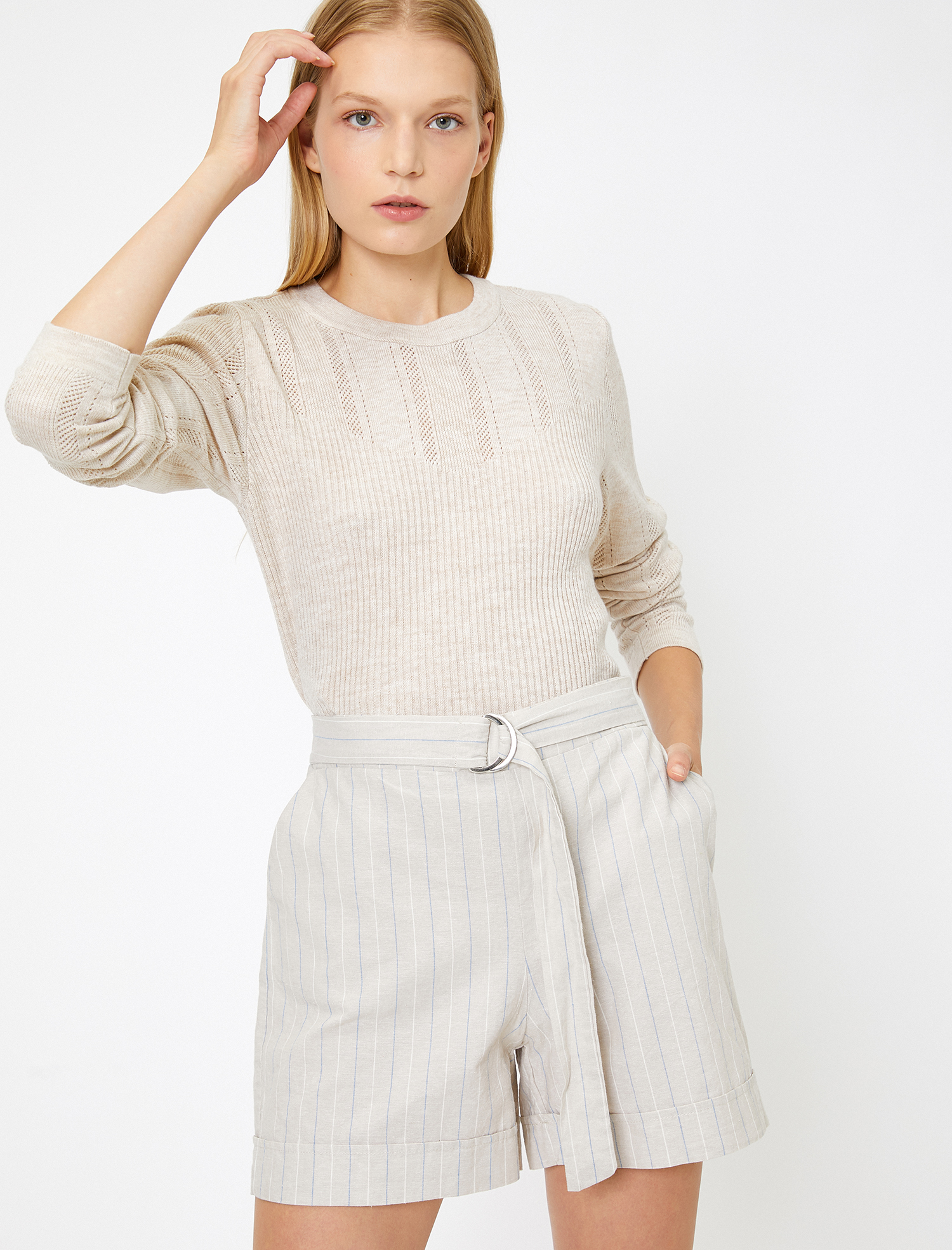   Örgülü Triko Kazak