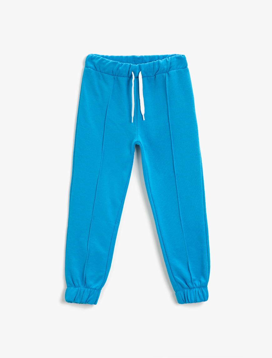  Erkek Çocuk Basic Jogger Eşofman Altı Beli Bağlama Detaylı
