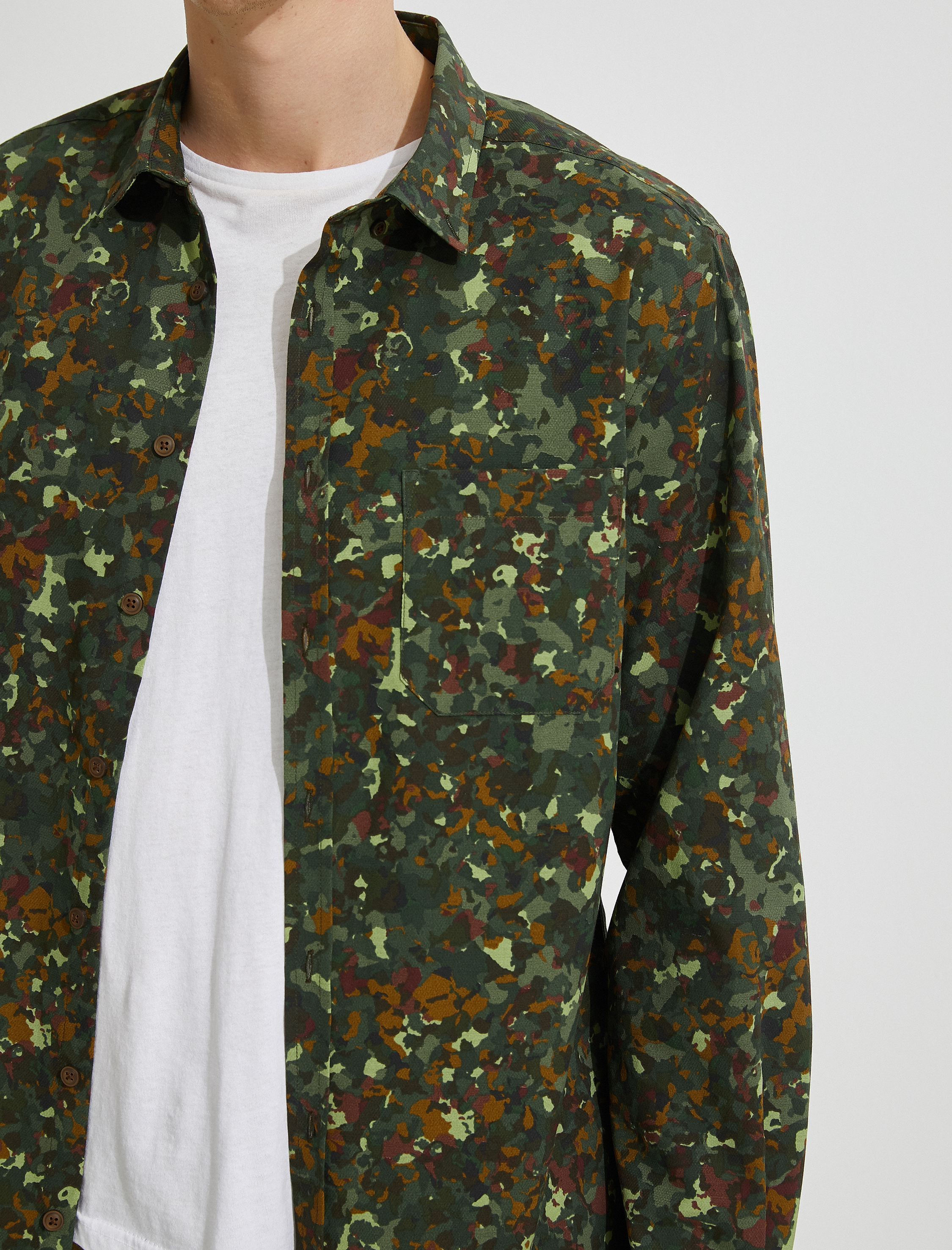   Desenli Gömlek Pamuklu