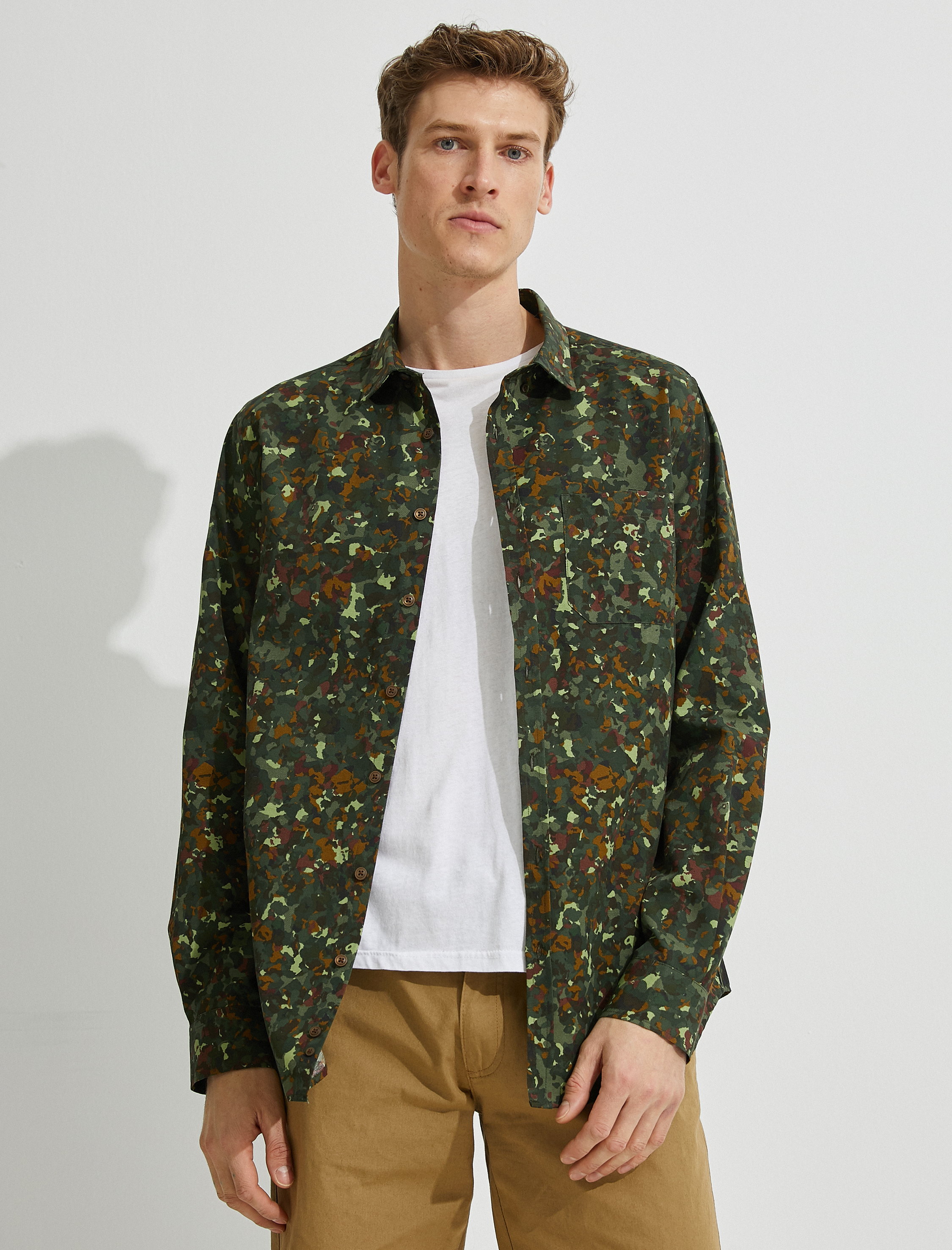   Desenli Gömlek Pamuklu