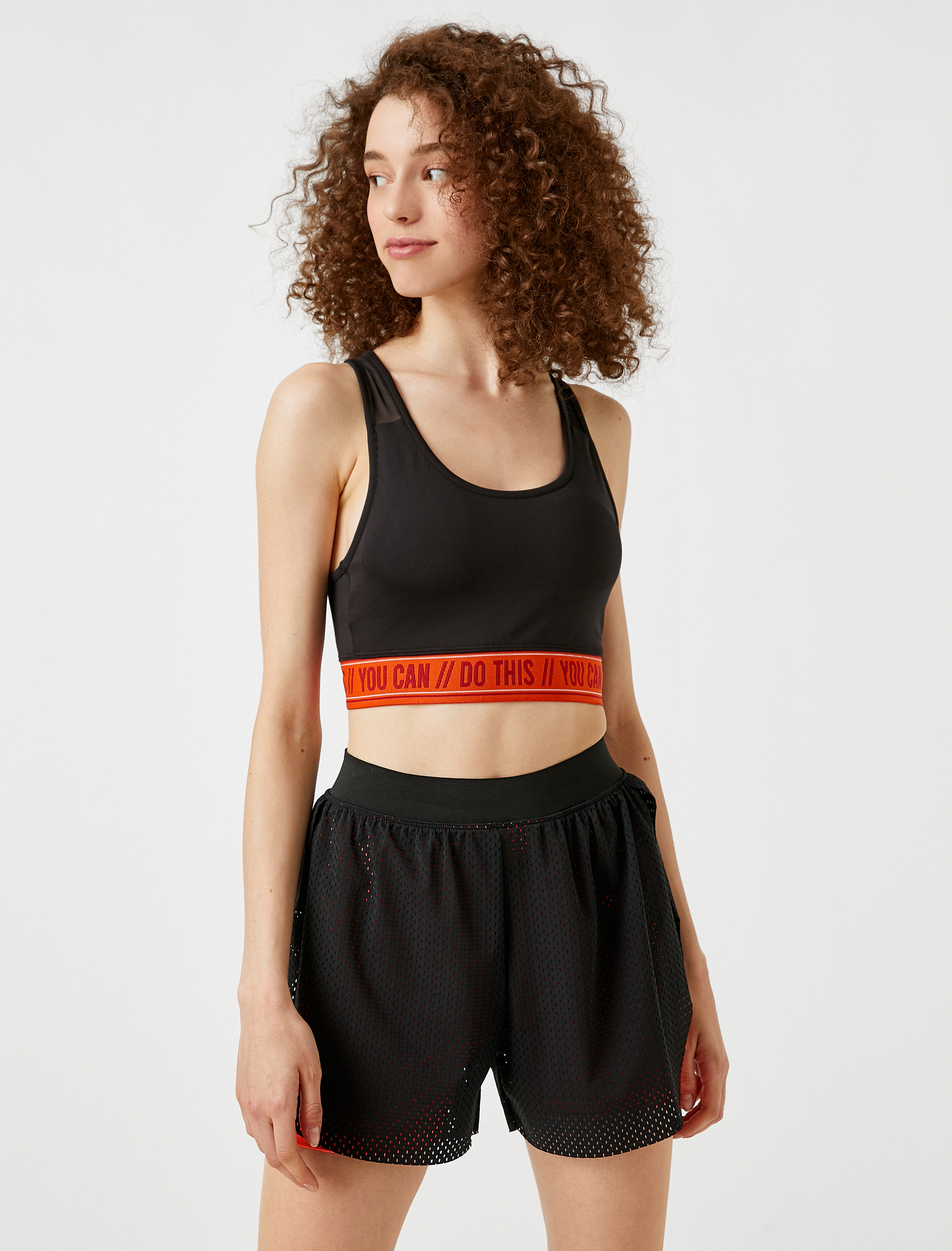   Sloganlı Sporcu Sütyeni