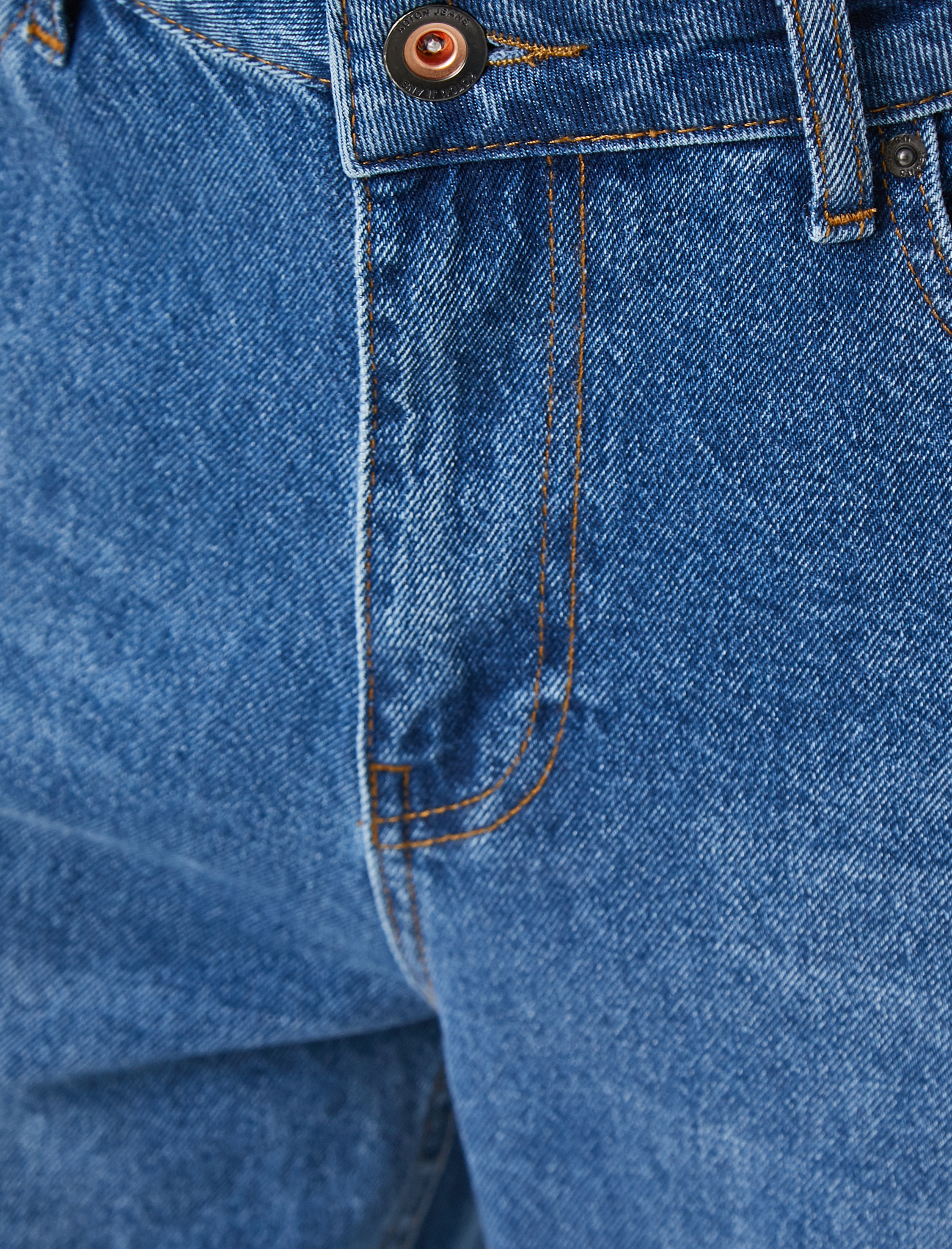   Relax Fit Yırtık Kot Pantolon - Robert Jean