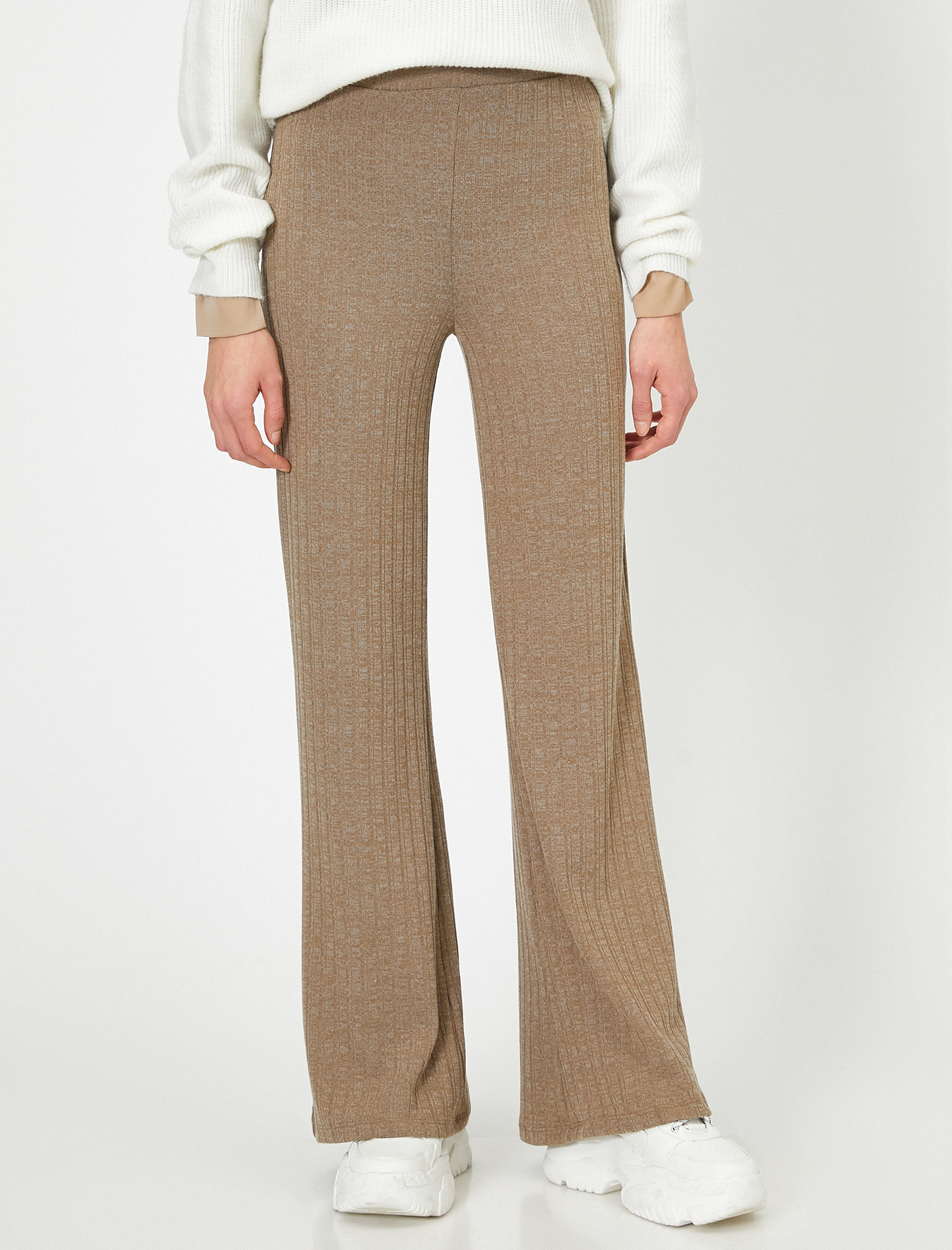   Geniş Paça Triko Pantolon