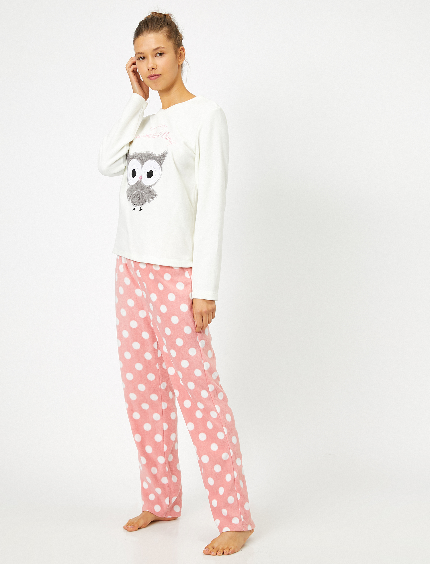   Polar Pijama Takımı İşlemeli