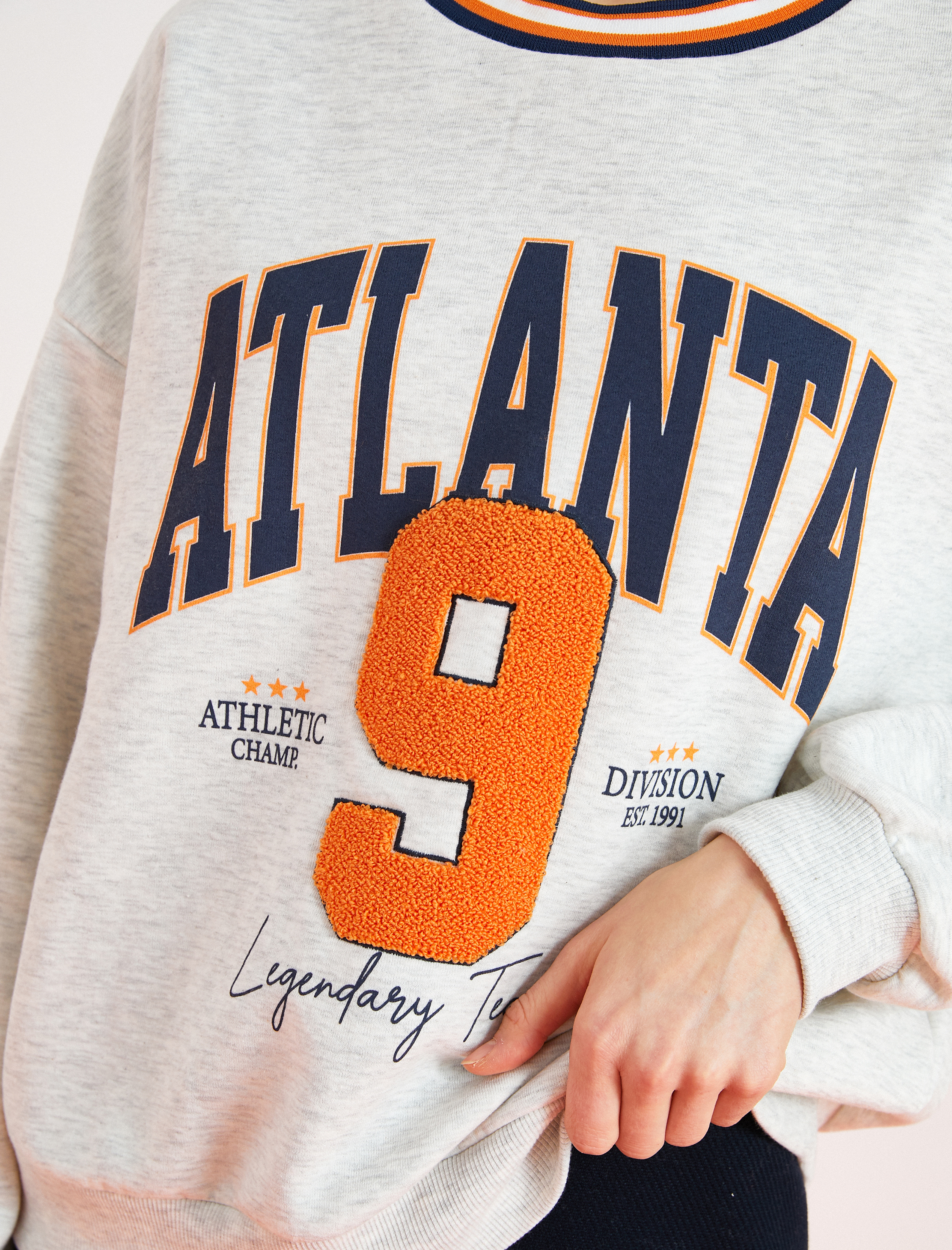   Baskılı Uzun Kollu Sweatshirt