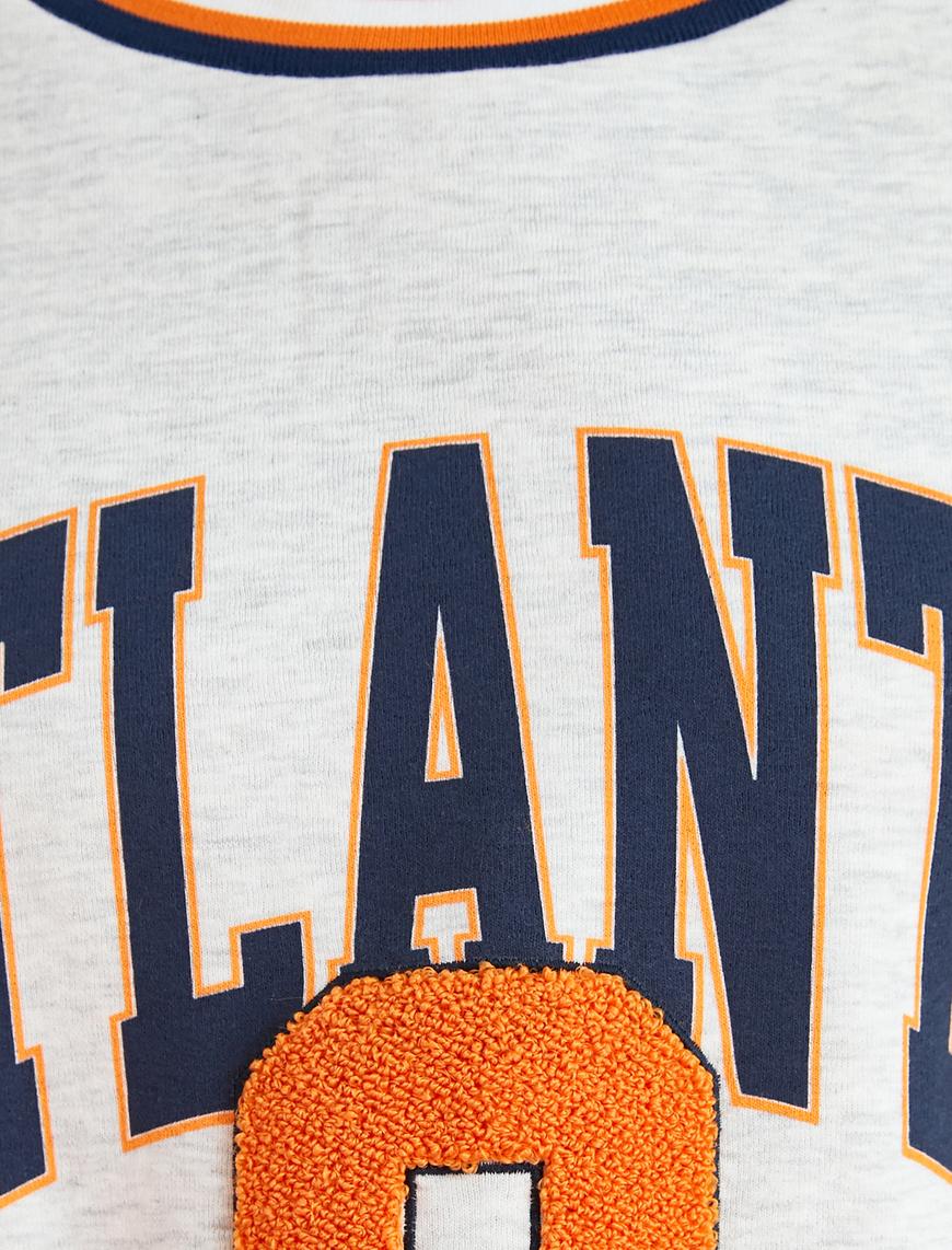   Baskılı Uzun Kollu Sweatshirt
