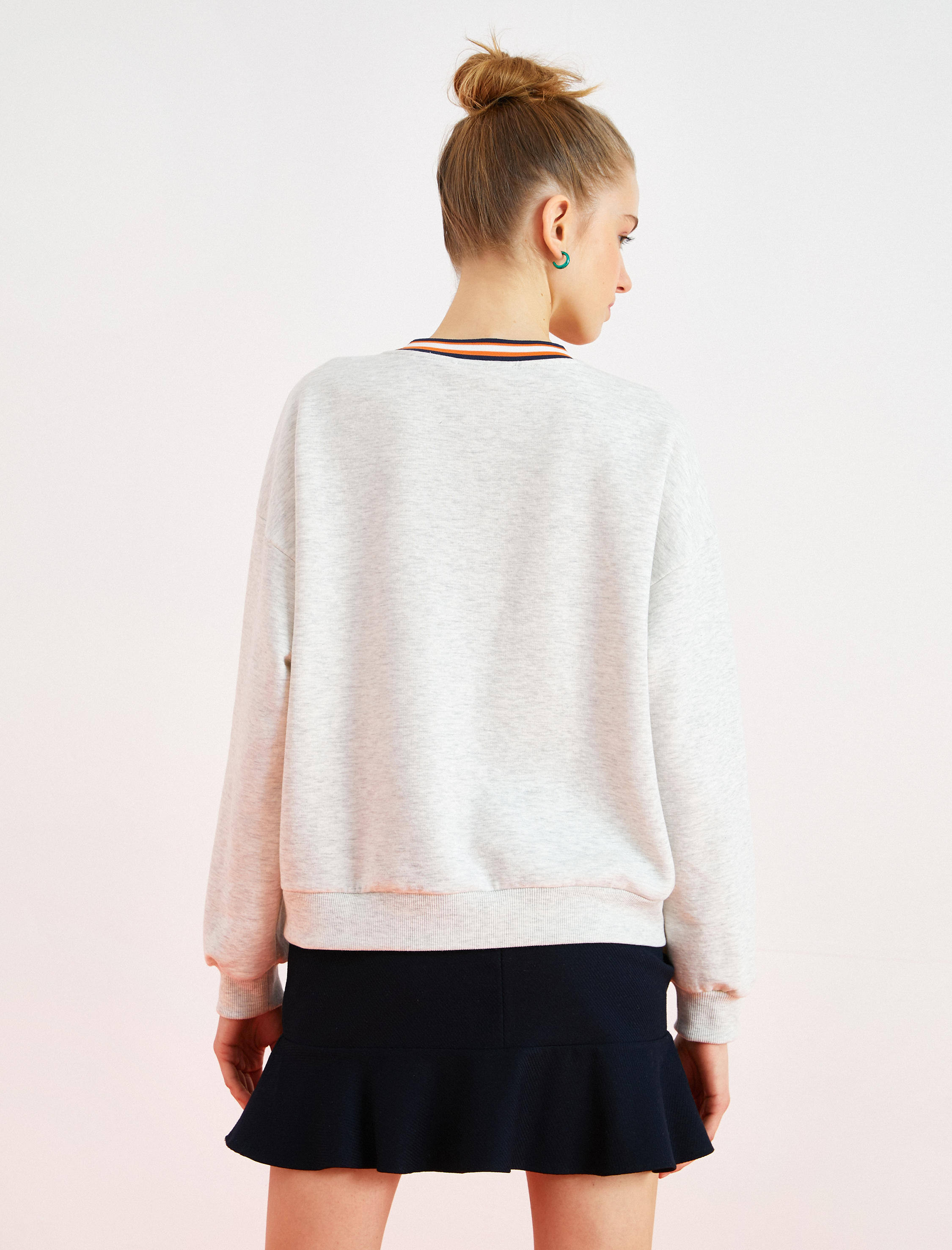   Baskılı Uzun Kollu Sweatshirt