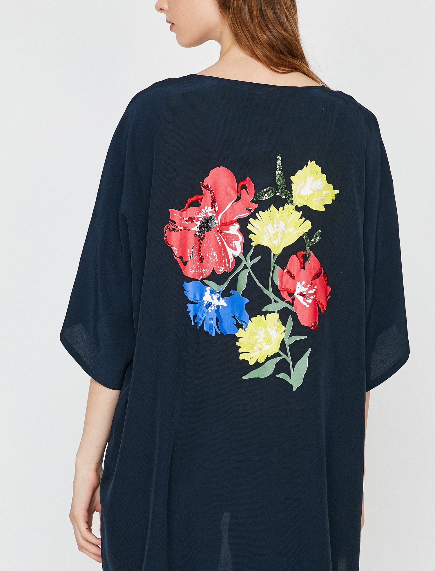   Pul Detaylı Kimono