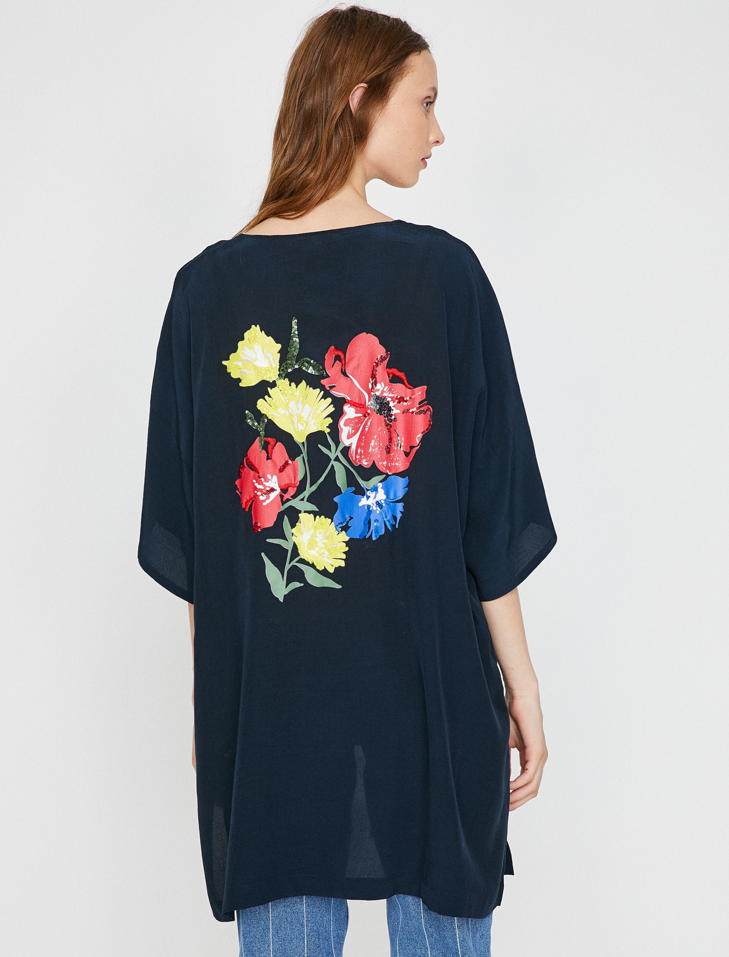   Pul Detaylı Kimono