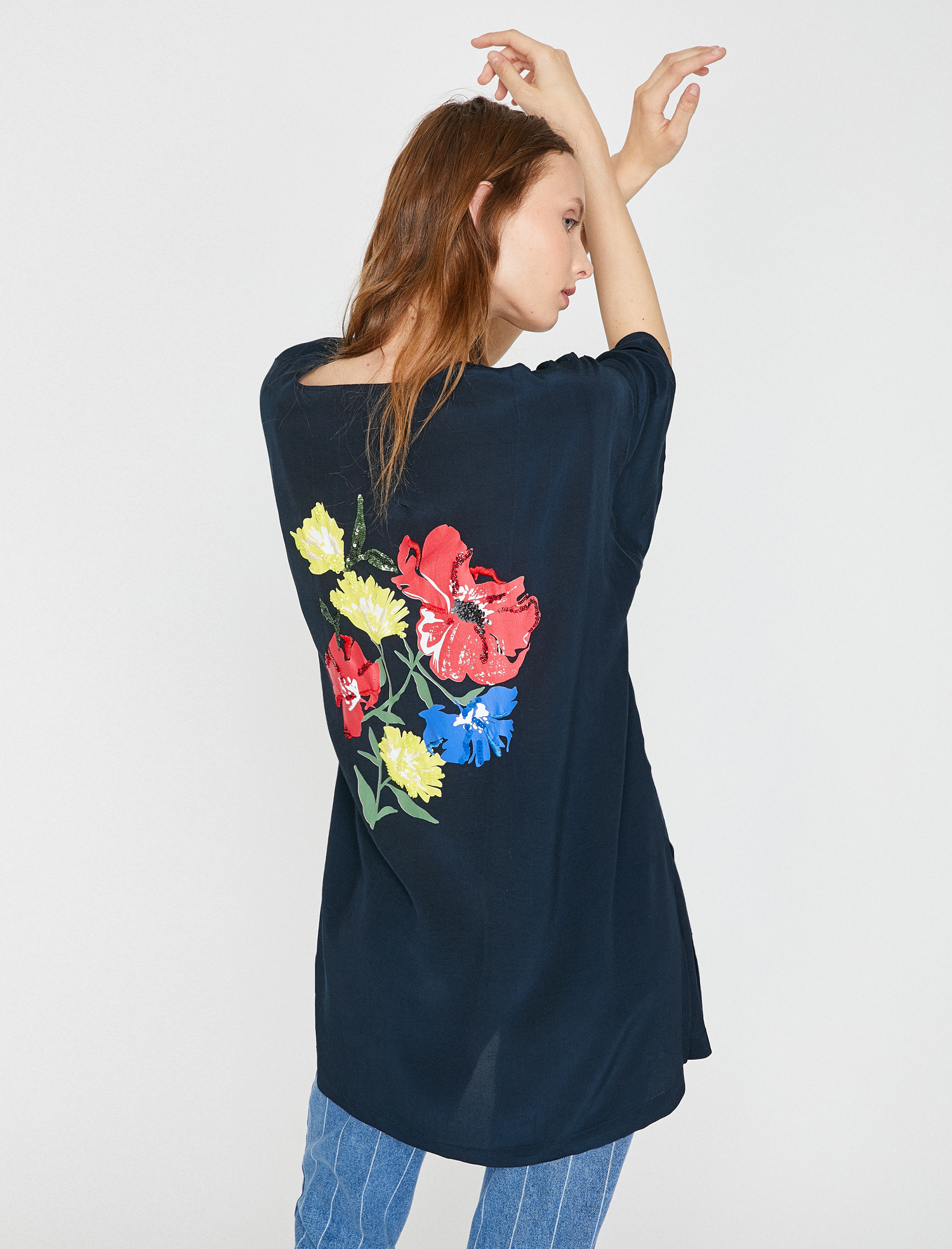   Pul Detaylı Kimono