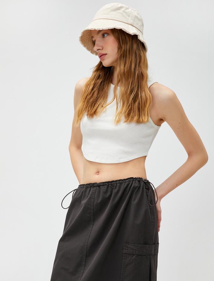  Halter Yaka Crop Atlet