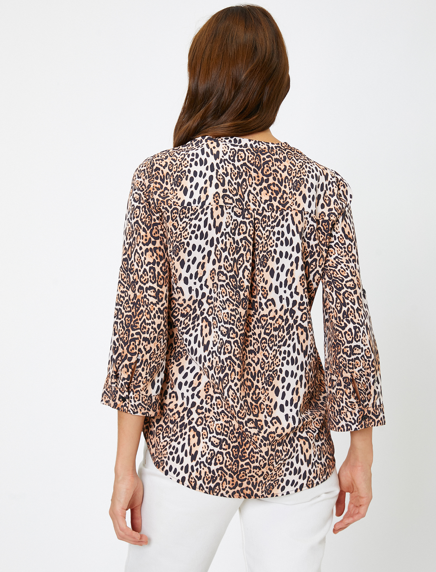   Leopar Desenli Bluz