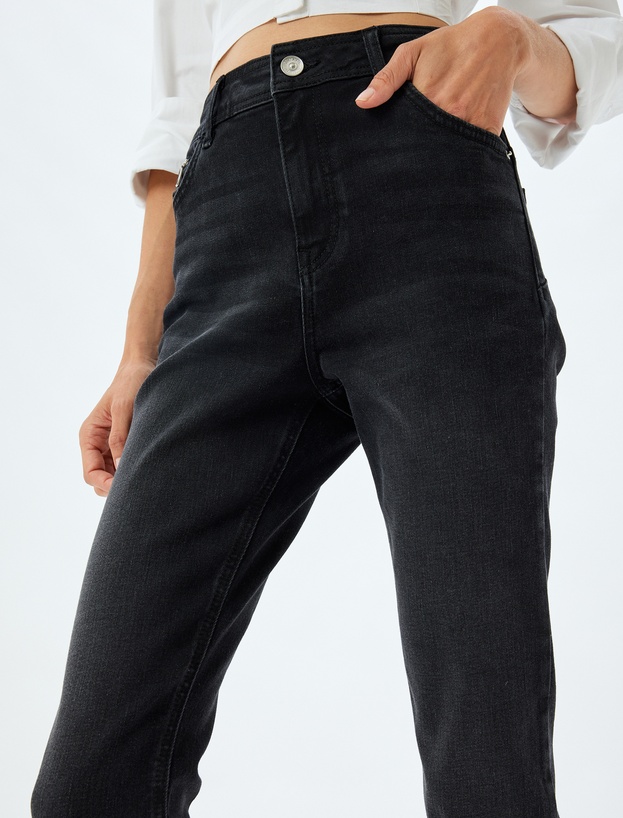 Yüksek Bel Kot Pantolon Dar Paça Push Up - Skinny Push Up Fit Jean_4