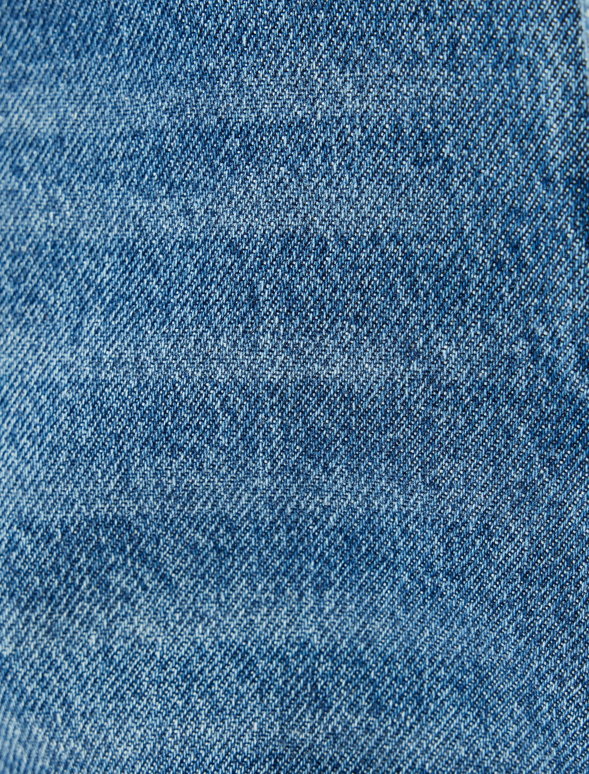   Normal Bel Kısa Paça Düğmeli Denim Pantolon - Mom Fit Jeans