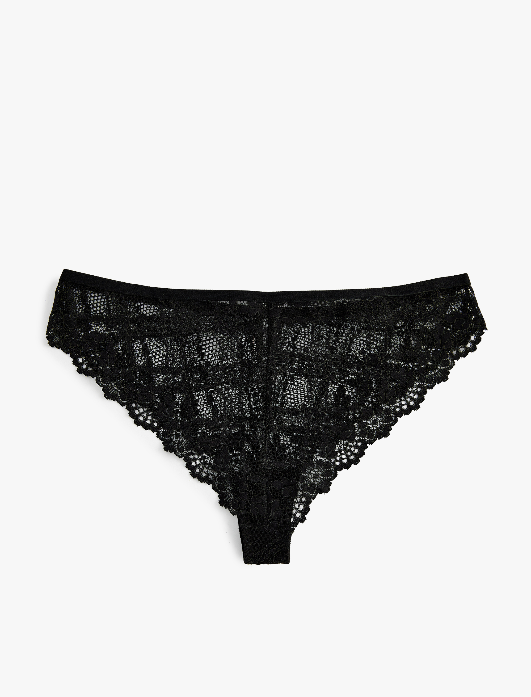   Çiçek Desenli Dantelli Brazilian Külot